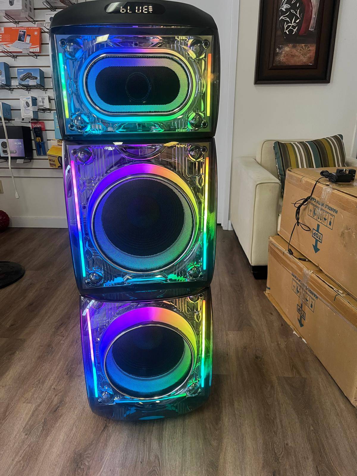 Karoke Music Speaker with Two Mic for Rent