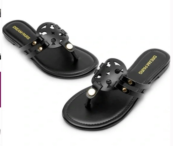 Dream Pairs Women’s Casual Strappy Flip-Flop Sandals