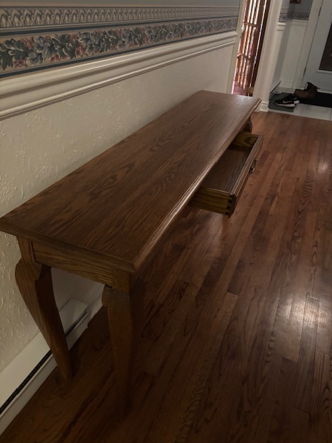Solid Wood Console Table / Hallway Table with Drawer - photo 3