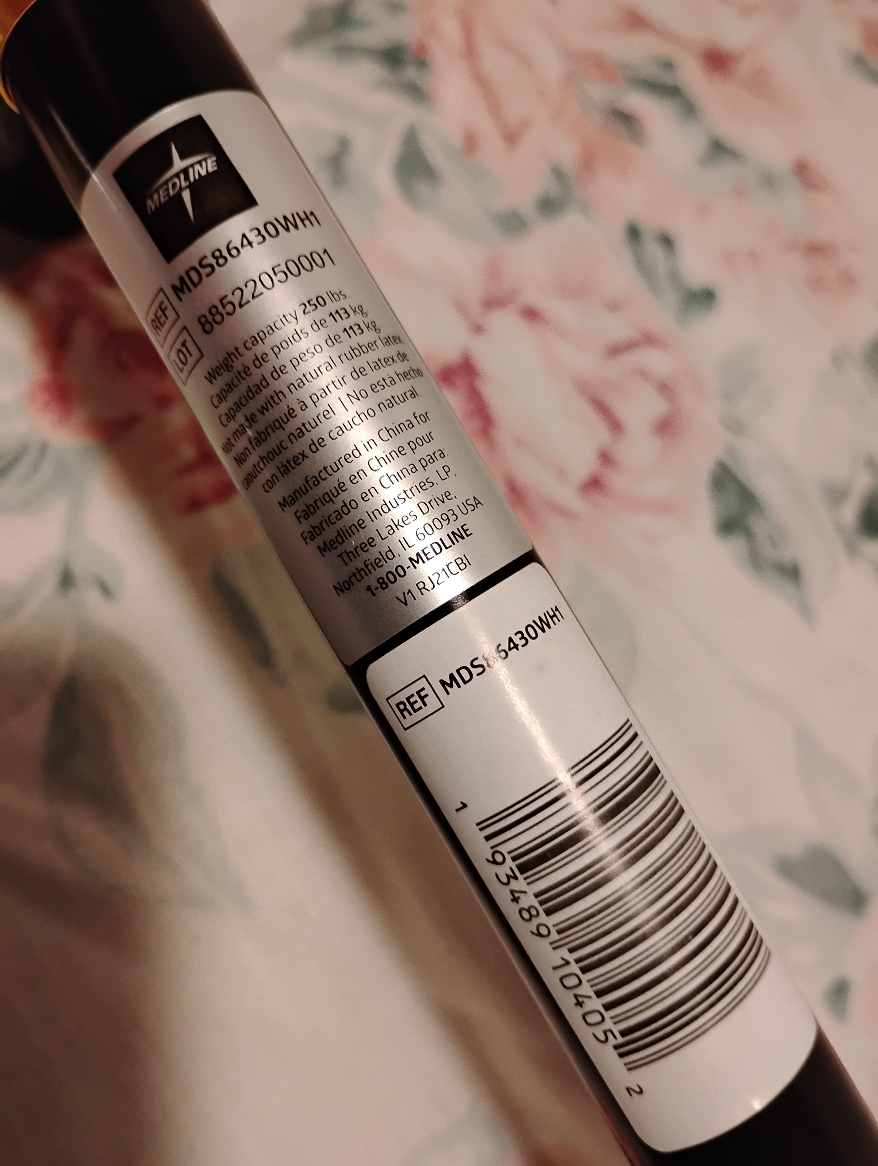New Medline Folding Aluminum Cane - Black - photo 5