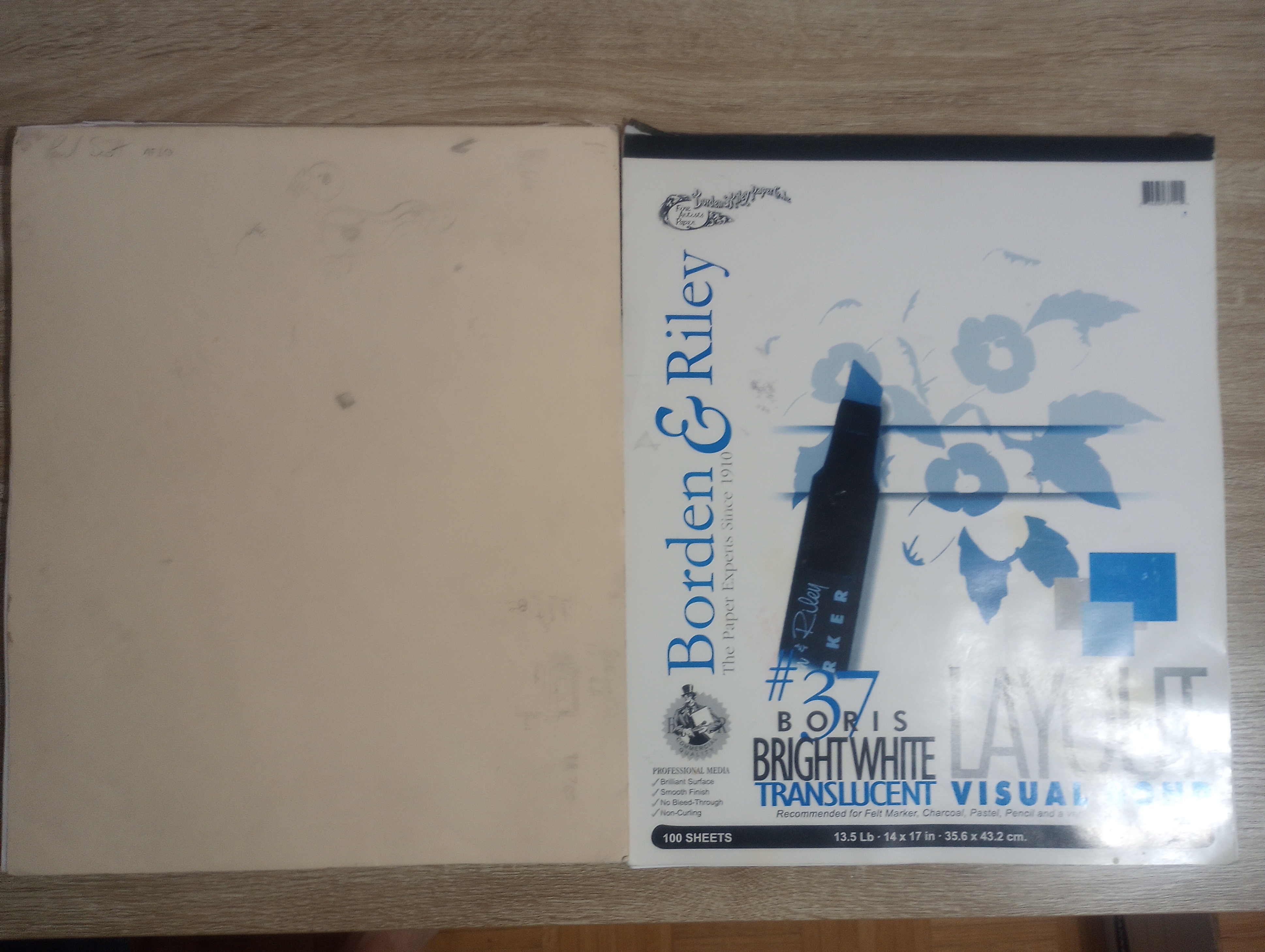 14 x 17 Inch translucent Bond Paper / regular pad