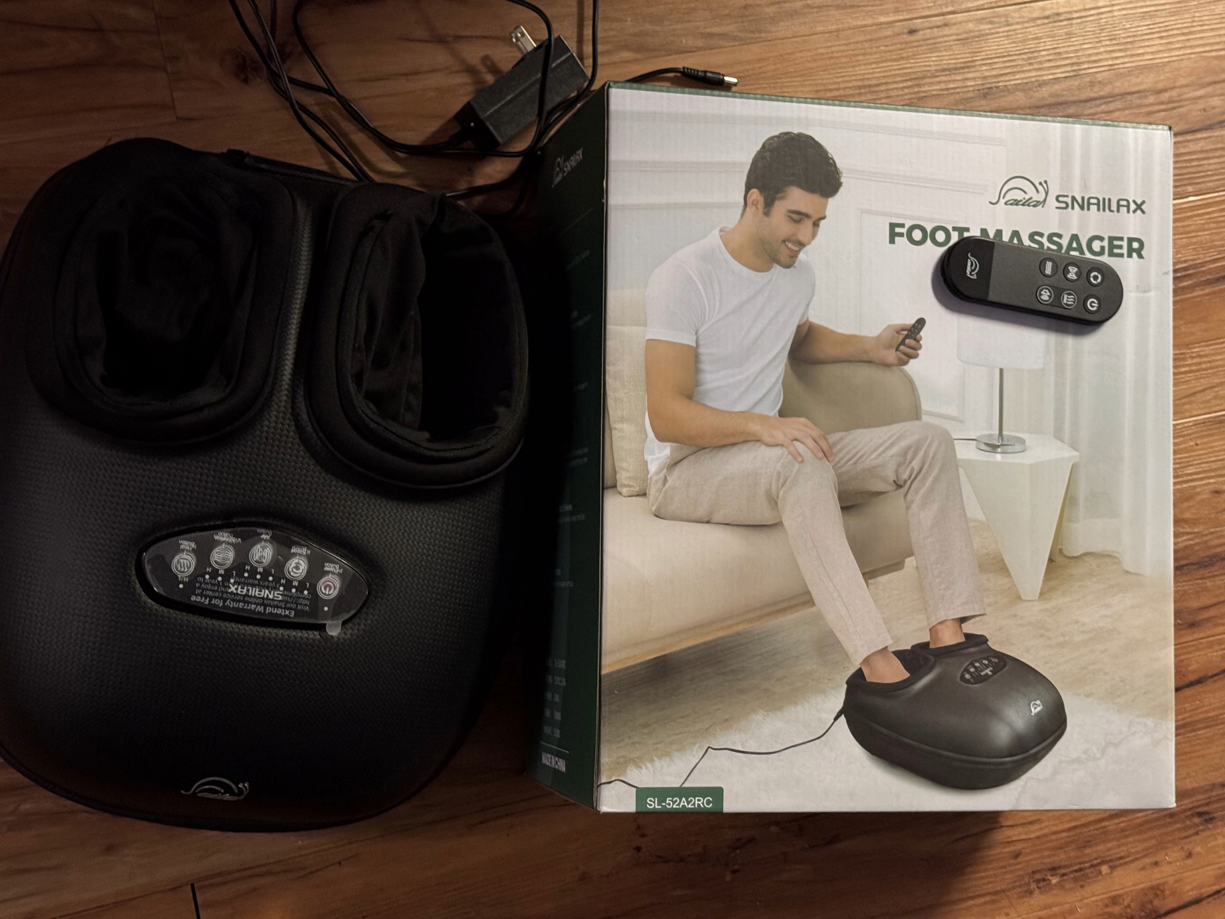 Snailax Shiatsu Foot Massager w/ Heat & Remote