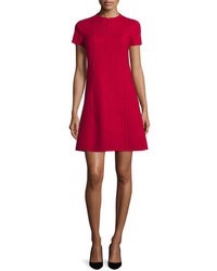 Mini Red Dress Wool THEORY Brand 8 M Like New Christmas