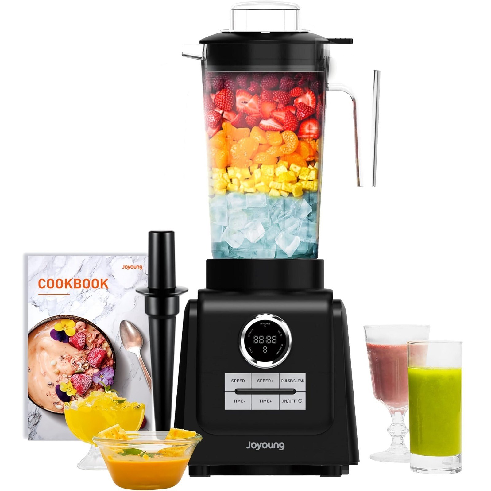 JOYOUNG 2L Professional Blender 1300W w/LED Screen - 10 Speed
