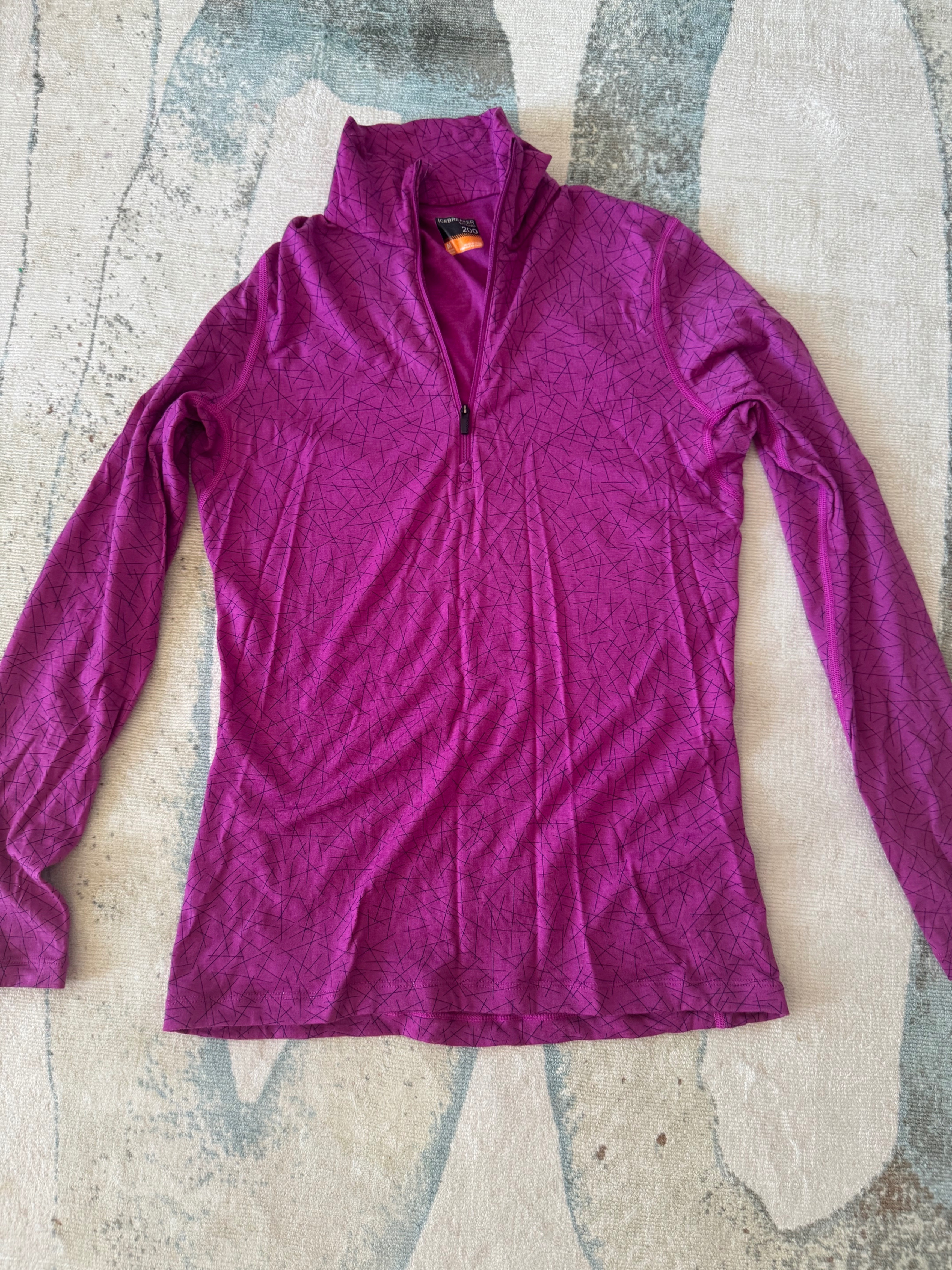 ICEBREAKER Merino 200 Oasis Half Zip Top M Like New - photo 2