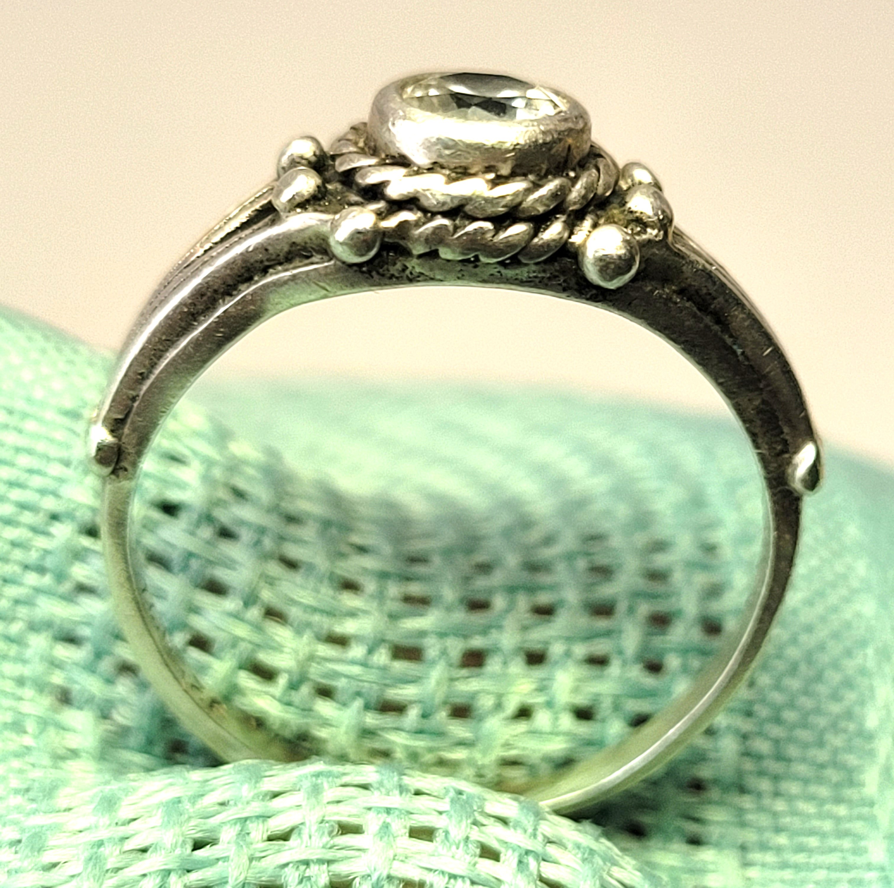 Michael Hill Sterling Silver 925 Solitaire Ring 5mm CZ Stone - photo 3