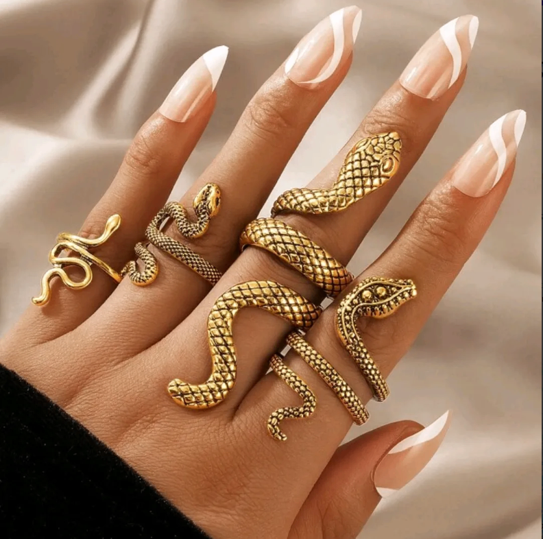 Gold Snake Rings
