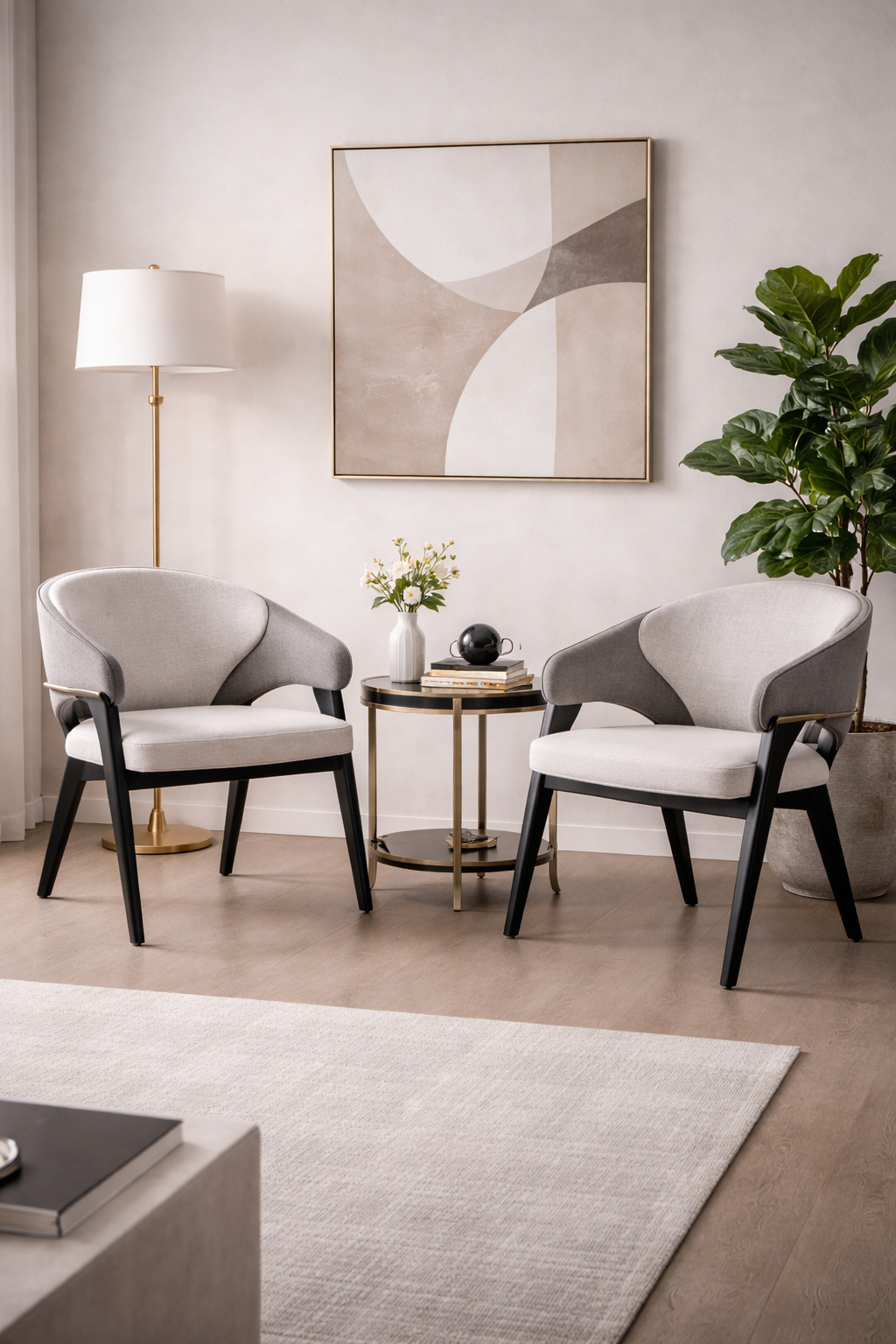 Pair of Designer Accent Chairs by YE Design | New Floor Samples