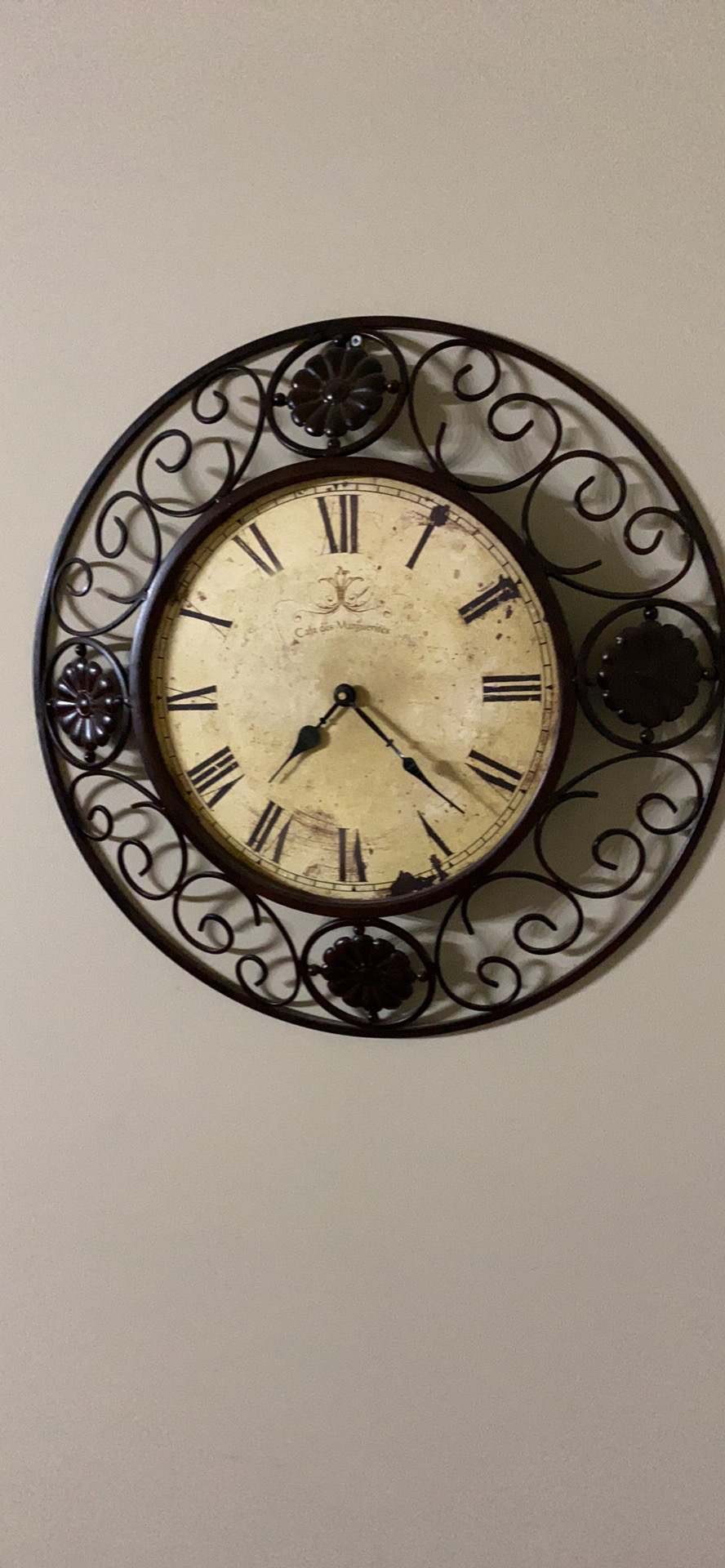 Vintage-style wall clock