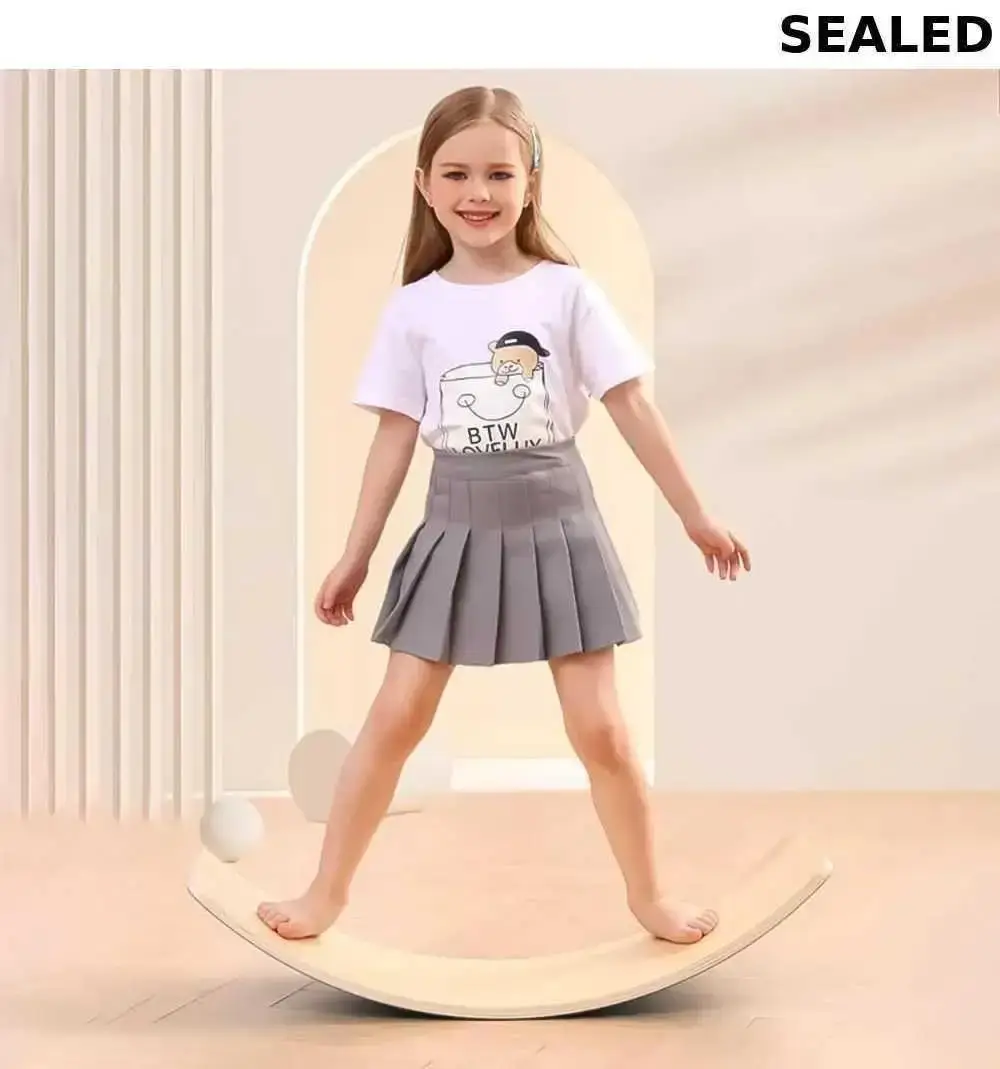 Wooden Wobble Balance Board 35" - New!