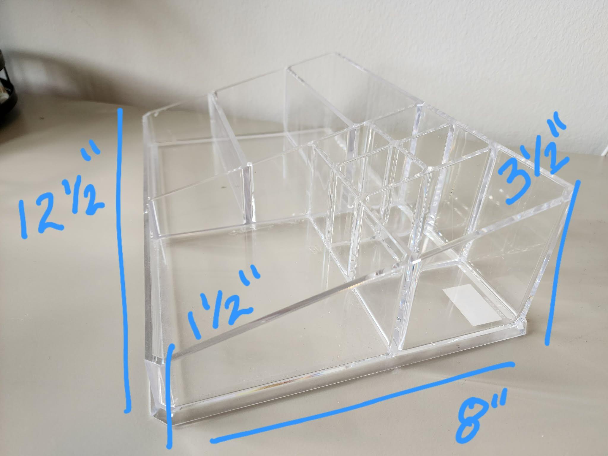 6 Assorted Clear Plastic Organizers & Containers - photo 3