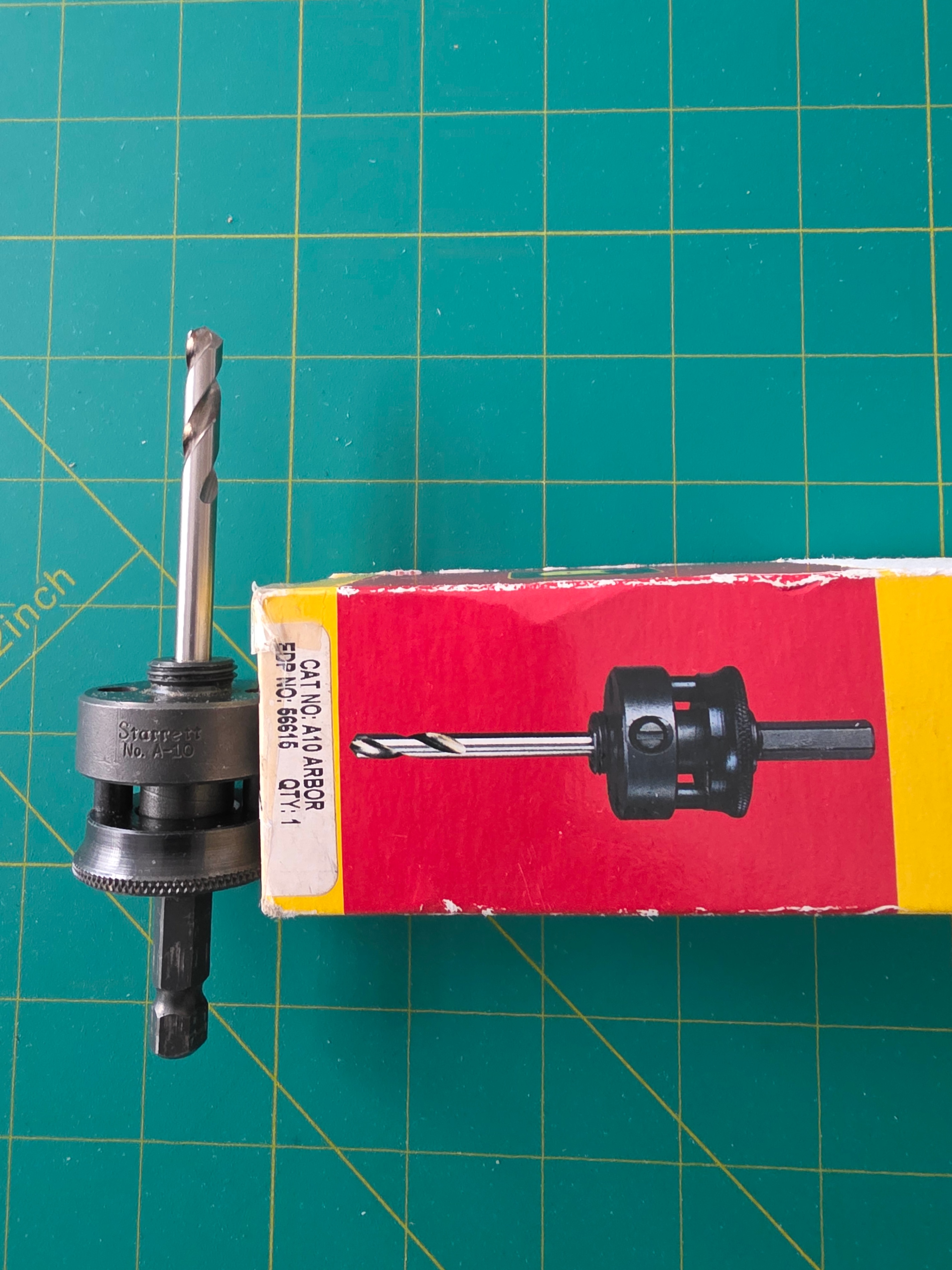 Starrett A10 Hole Saw Arbor w/ 1/4" Pilot