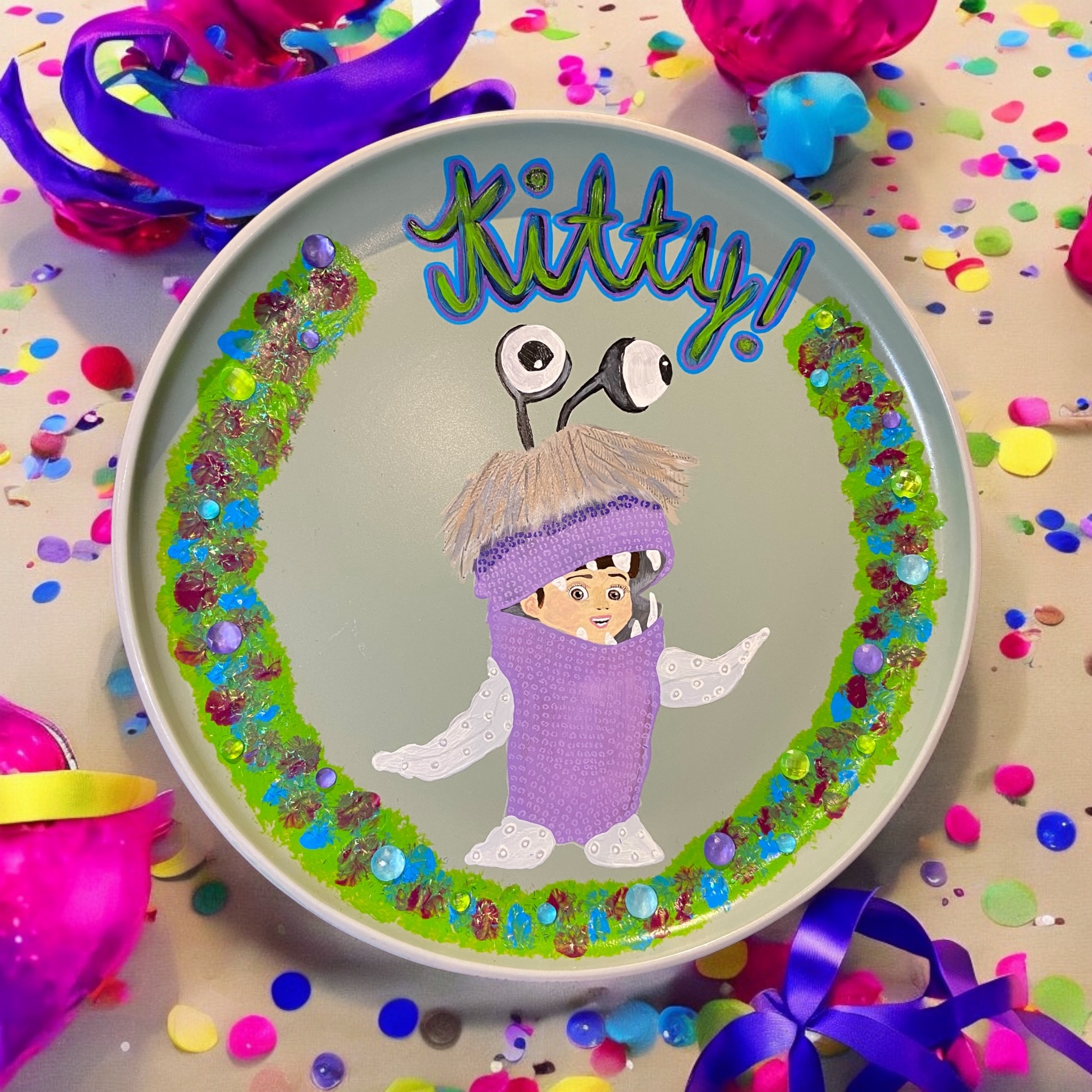 Hand-Painted 'Boo' Plate - Monsters, Inc. Inspired - photo 5
