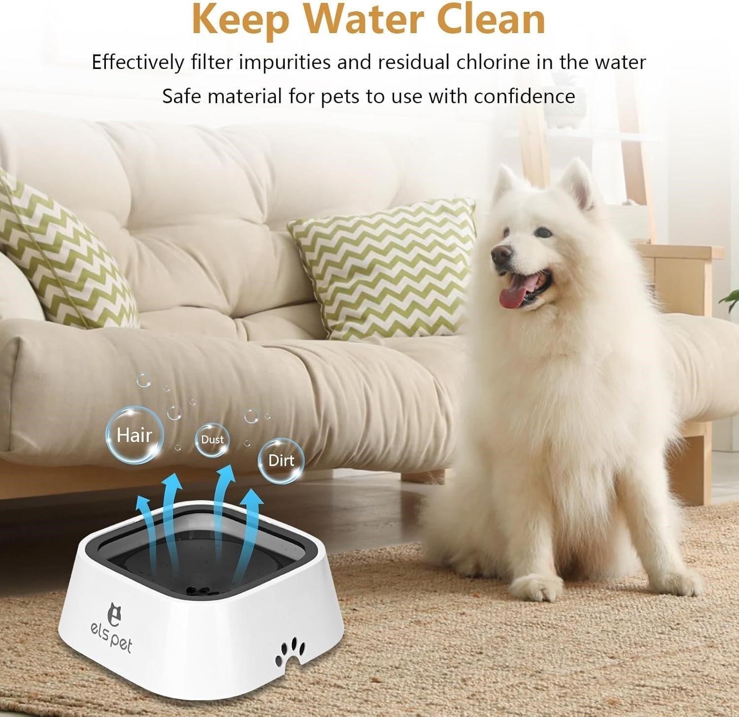1.5L Non Spill Dog Water Bowl - photo 4