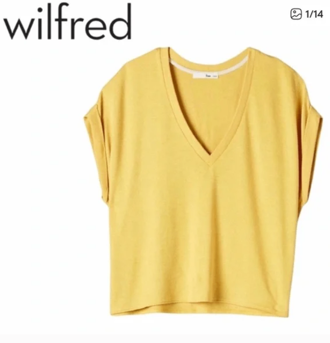 Wilfred Free | Yellow Broth Relaxed T-Shirt - Size Small