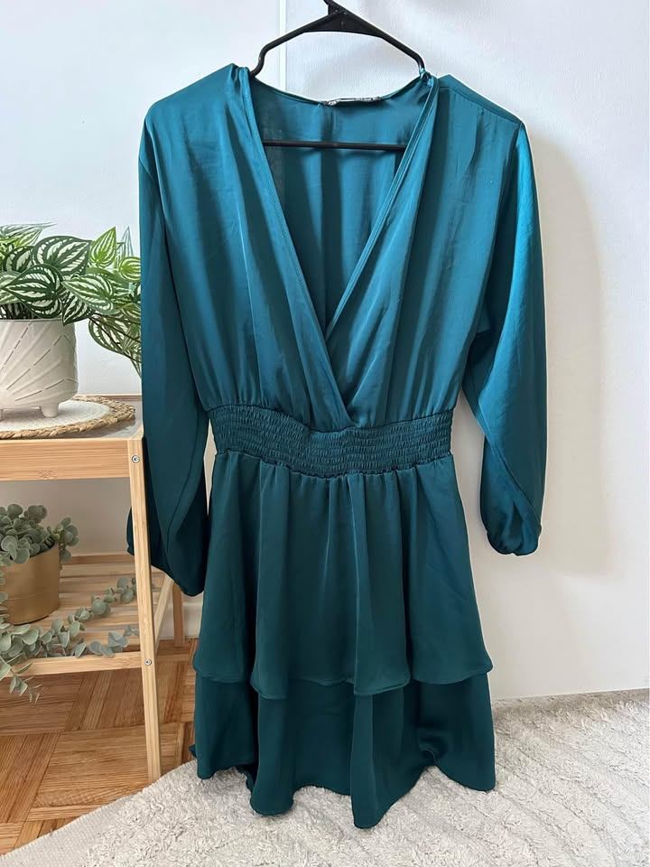 Zara Green/Blue Dress, Size M