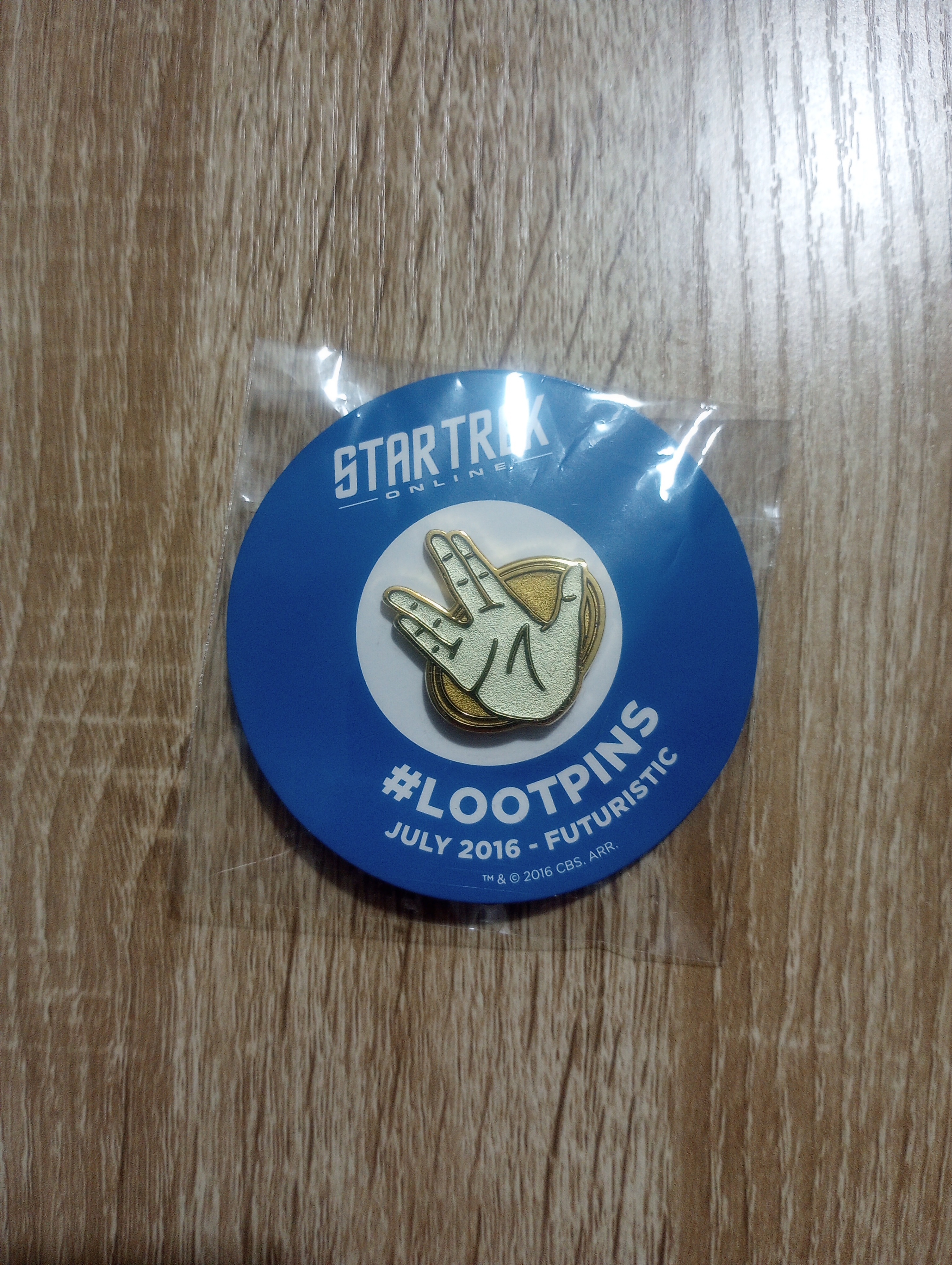 STAR TREK Spock Pin LOOT CRATE Live Long and Prosper Sealed