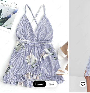 Romper Dress - Size S