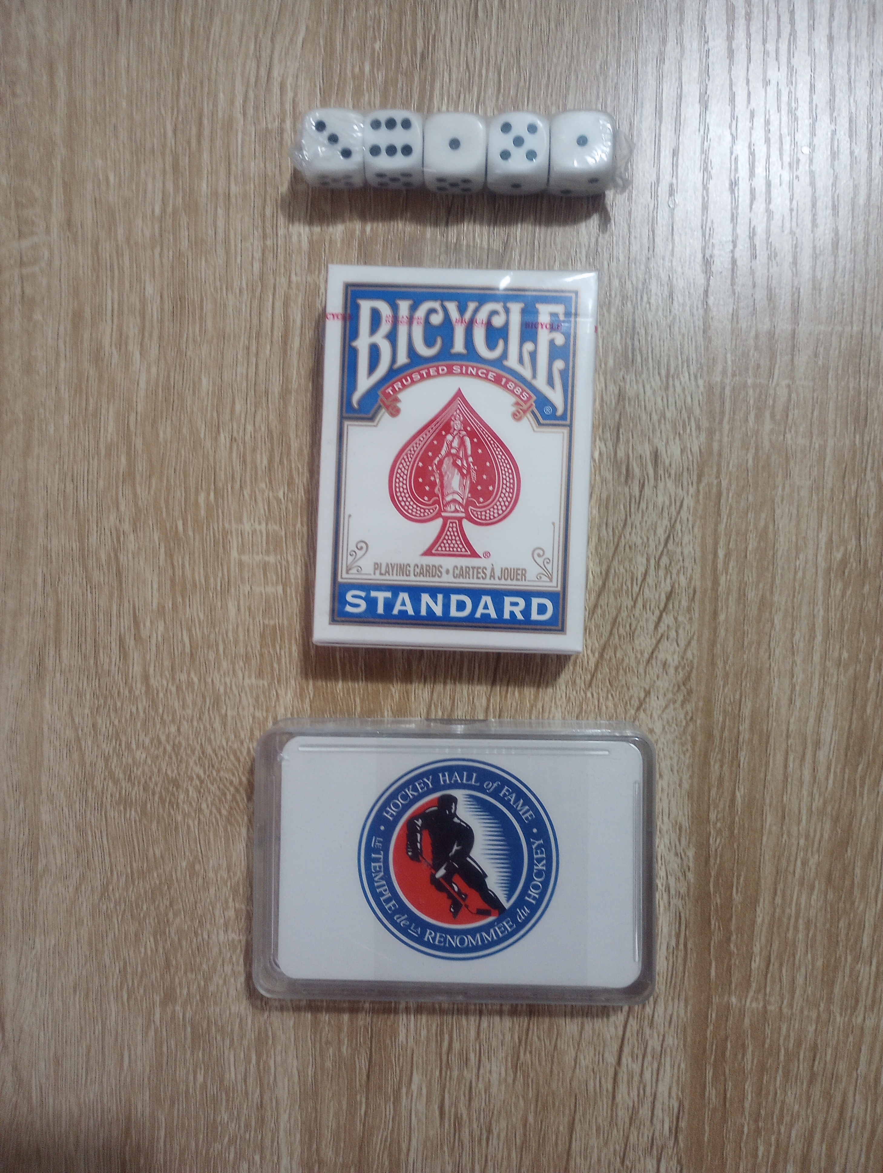Playing Cards (Hockey Hall of Fame) and Dice