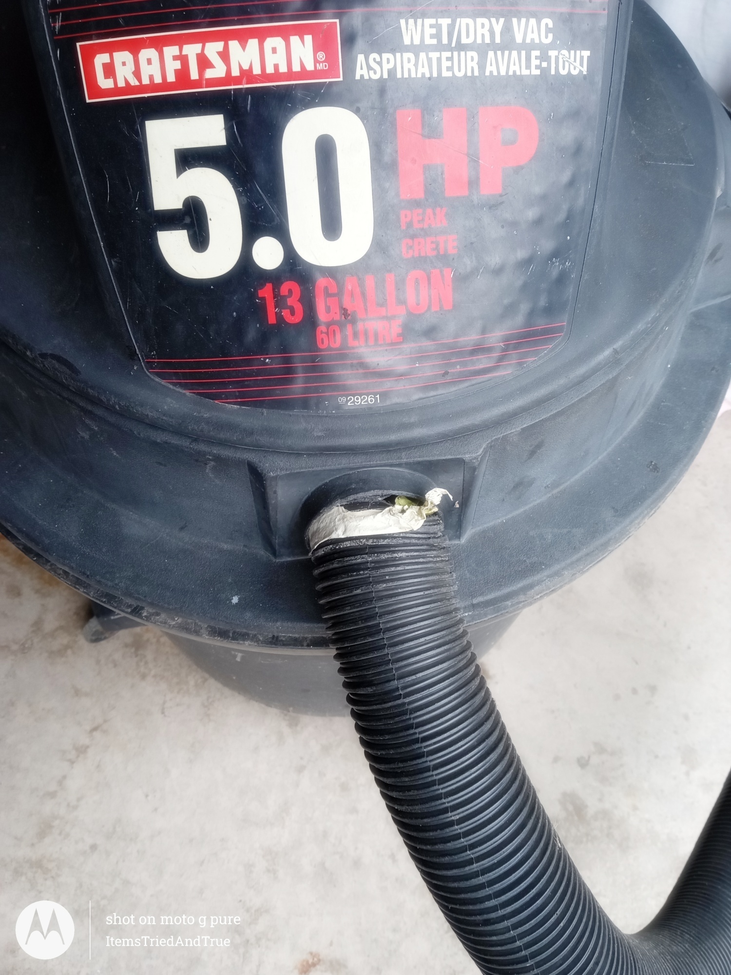 Craftsman 5.0 HP Wet/Dry Shop Vac – 13 Gallon - photo 3