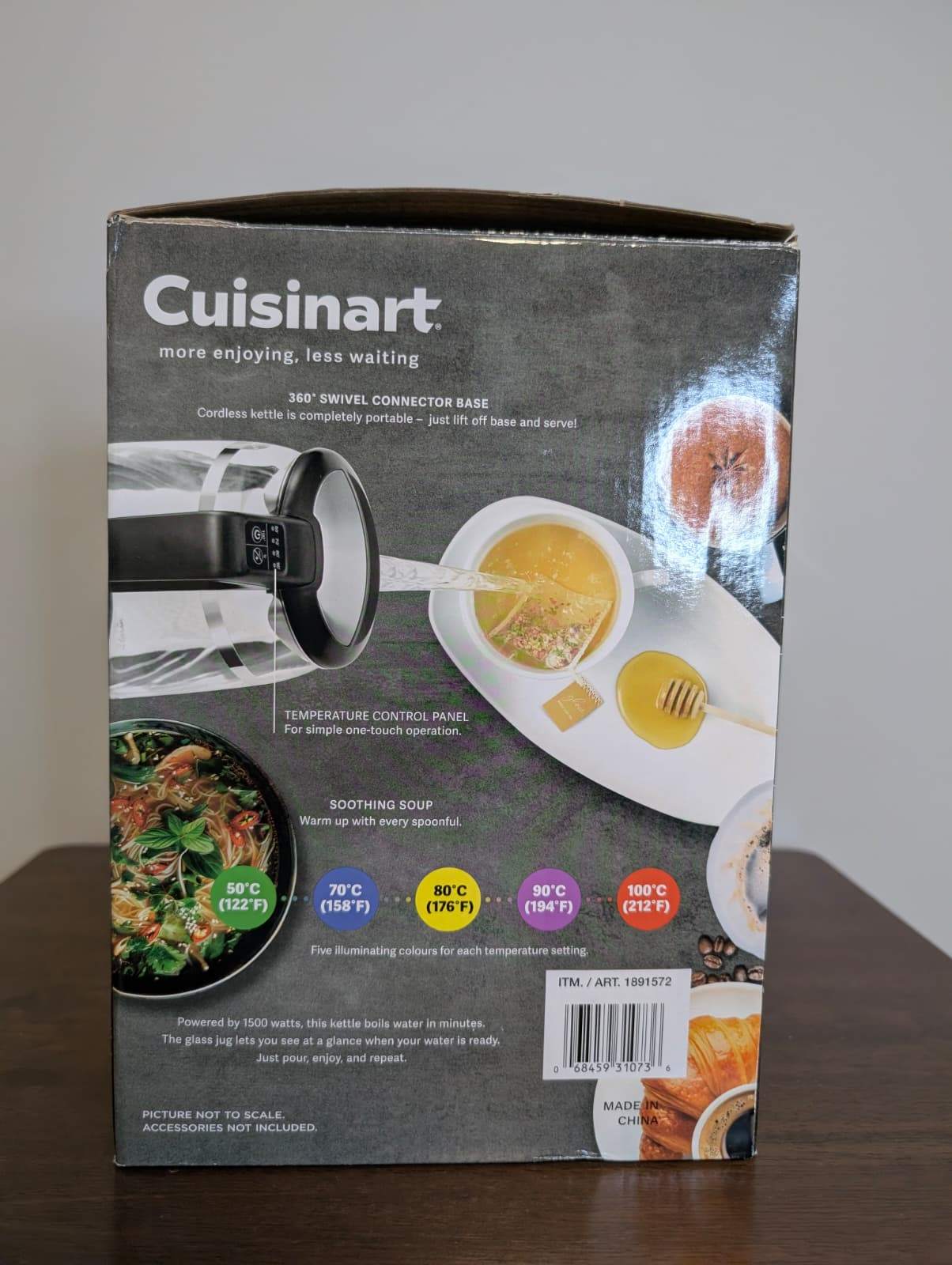 Cuisinart Glass Electric Kettle | Digital Temp Control | 1.7L - photo 3