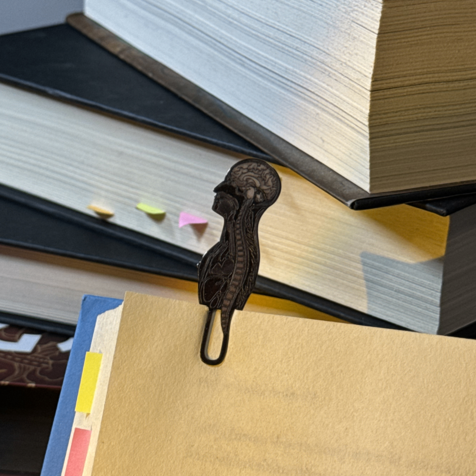 Anatomy Silhouette Metal Bookmark | Dark Academia Gothic - photo 4