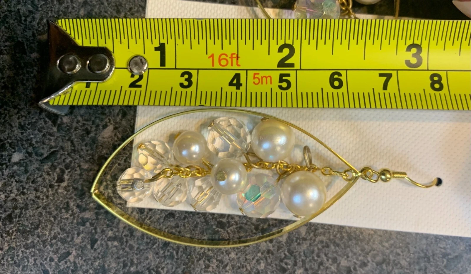16 New Pairs of Dangle Hook Beaded Earrings - photo 2