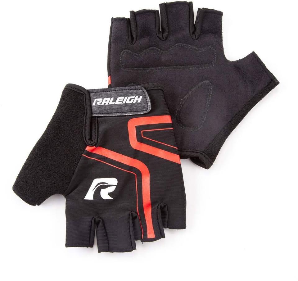 Raleigh Fingerless Foam Padded Cycling/Bike Gloves, Black