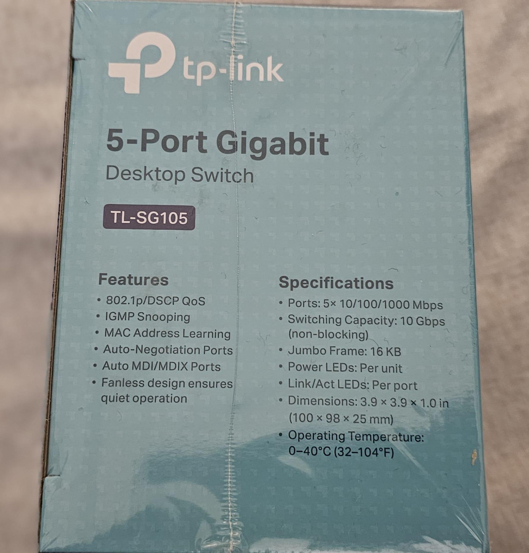 Brand New Gigabit Switch (TL‑SG105) – Unopened – $20 - photo 3