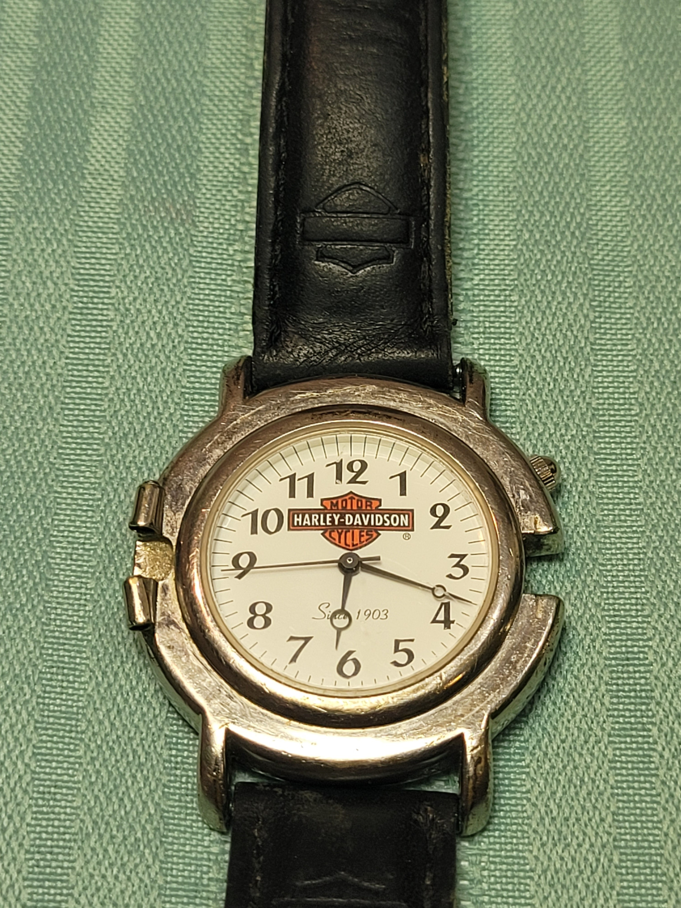 WORKING Vintage 1995 Harley-Davidson Watch 99643-95V - Japan