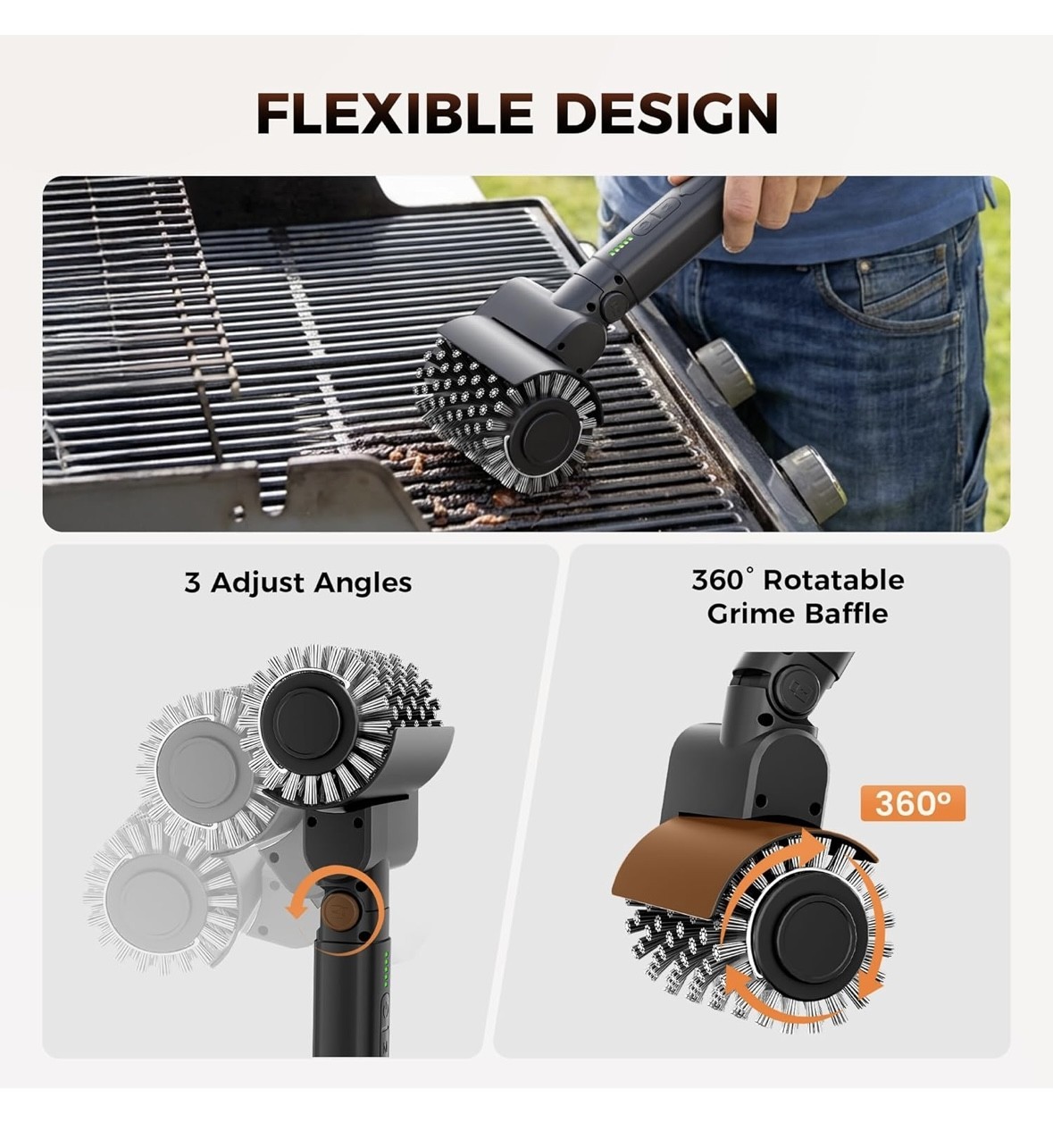 Electric Grill Cleaner Brush for BBQ - photo 4