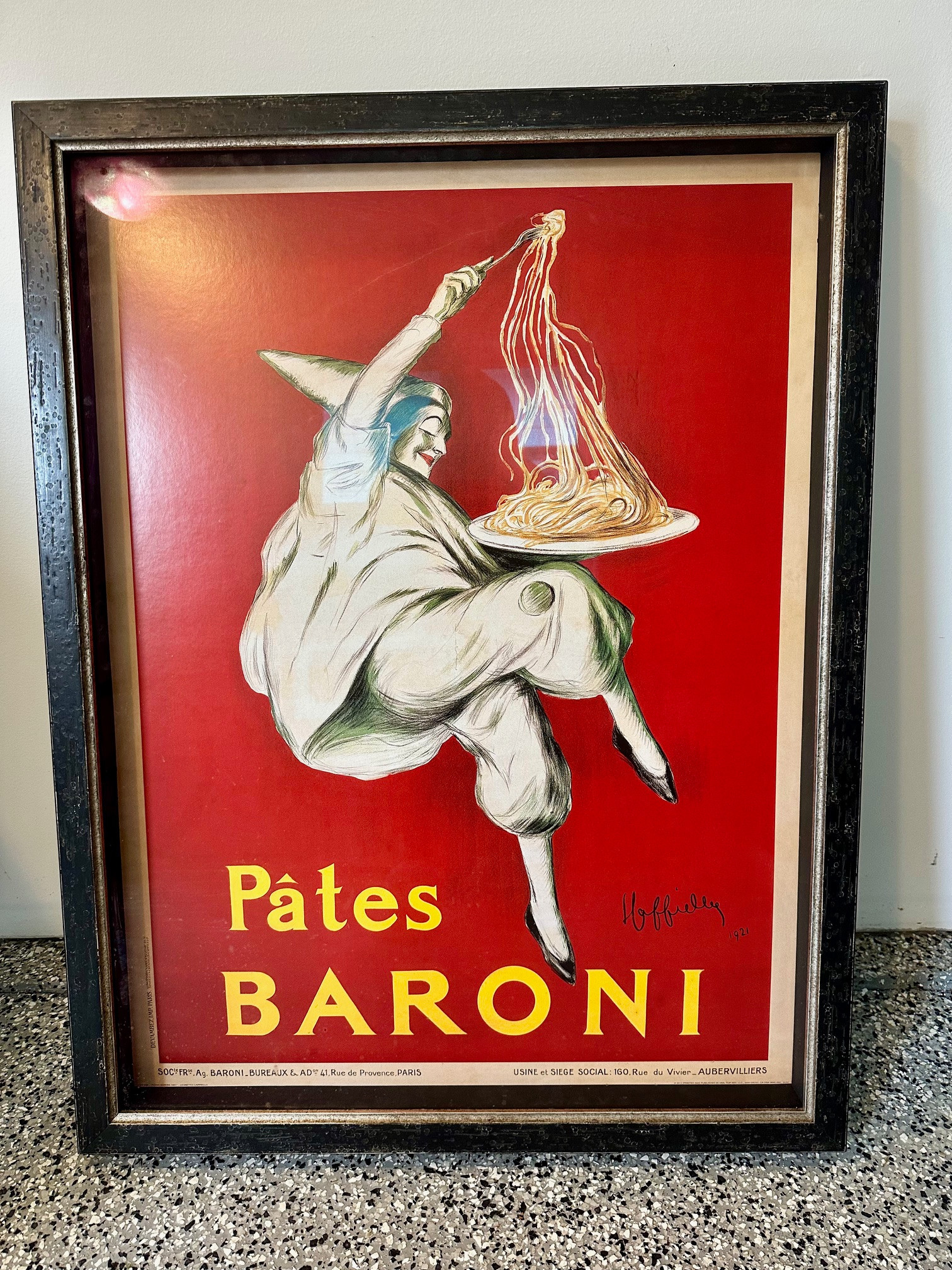 Pates Baroni professionally framed