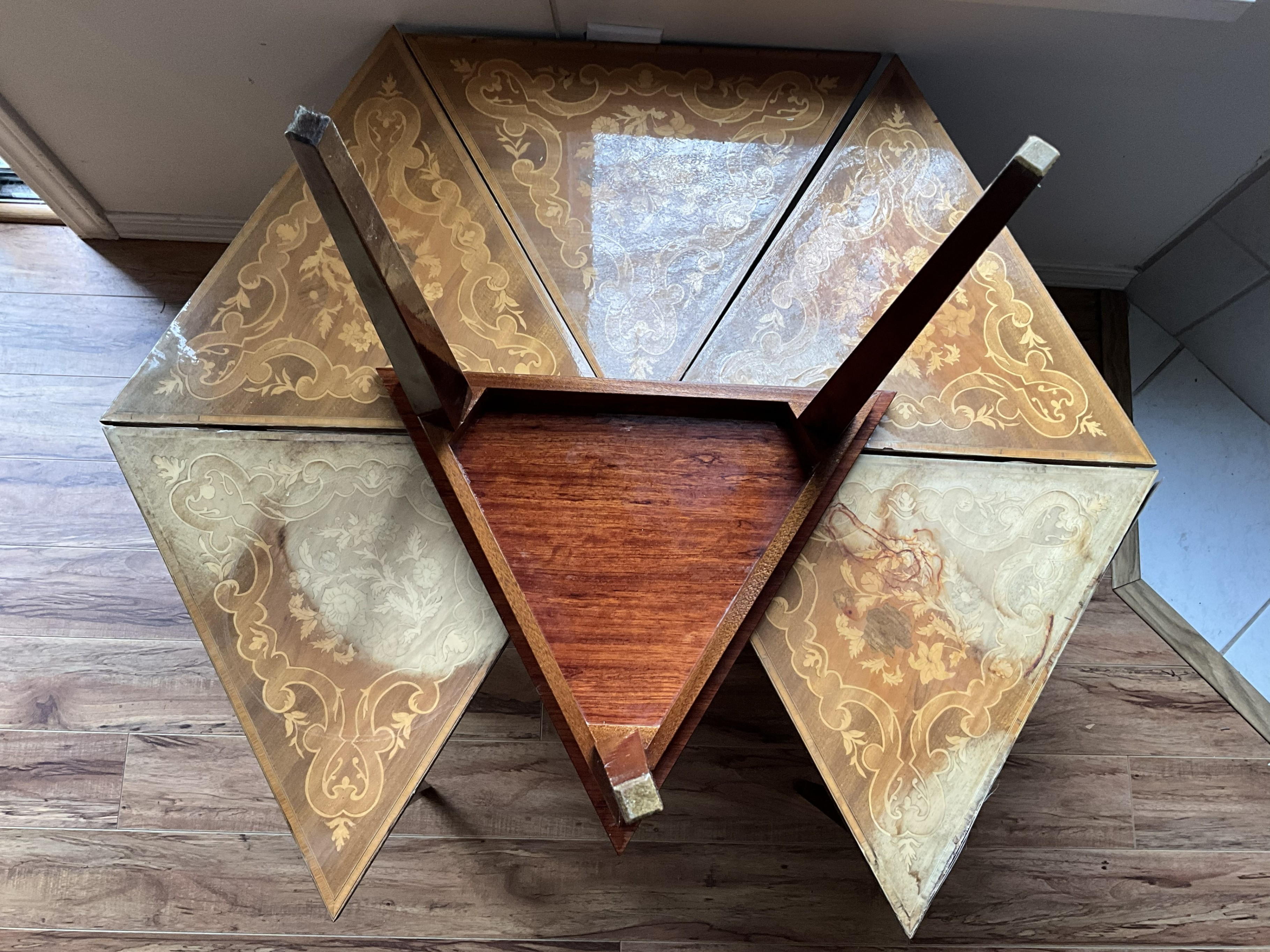 Vintage Sorrento-style Inlaid Wood Italian Marquetry tables - photo 2