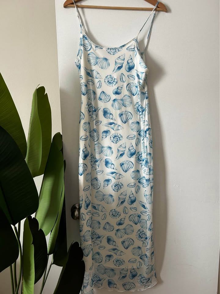 Shell Print Dress - Size M