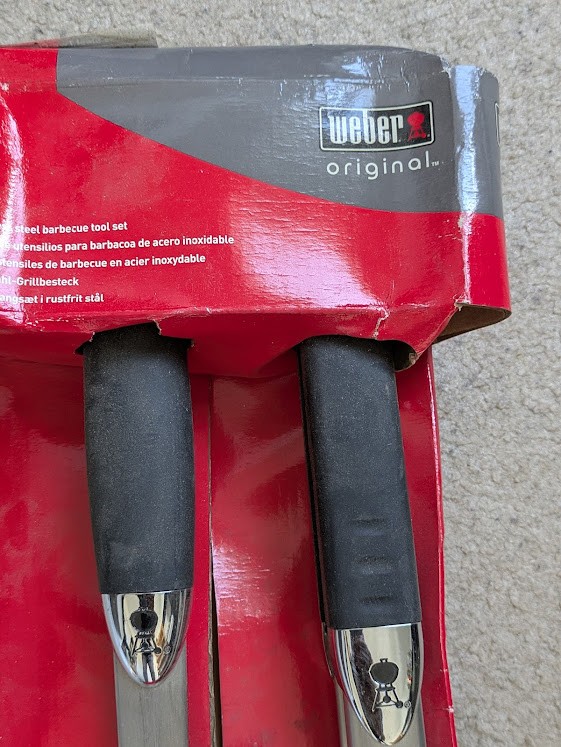 Weber Precision Grill Tongs & Spatula Set, for BBQing, Stainless - photo 3