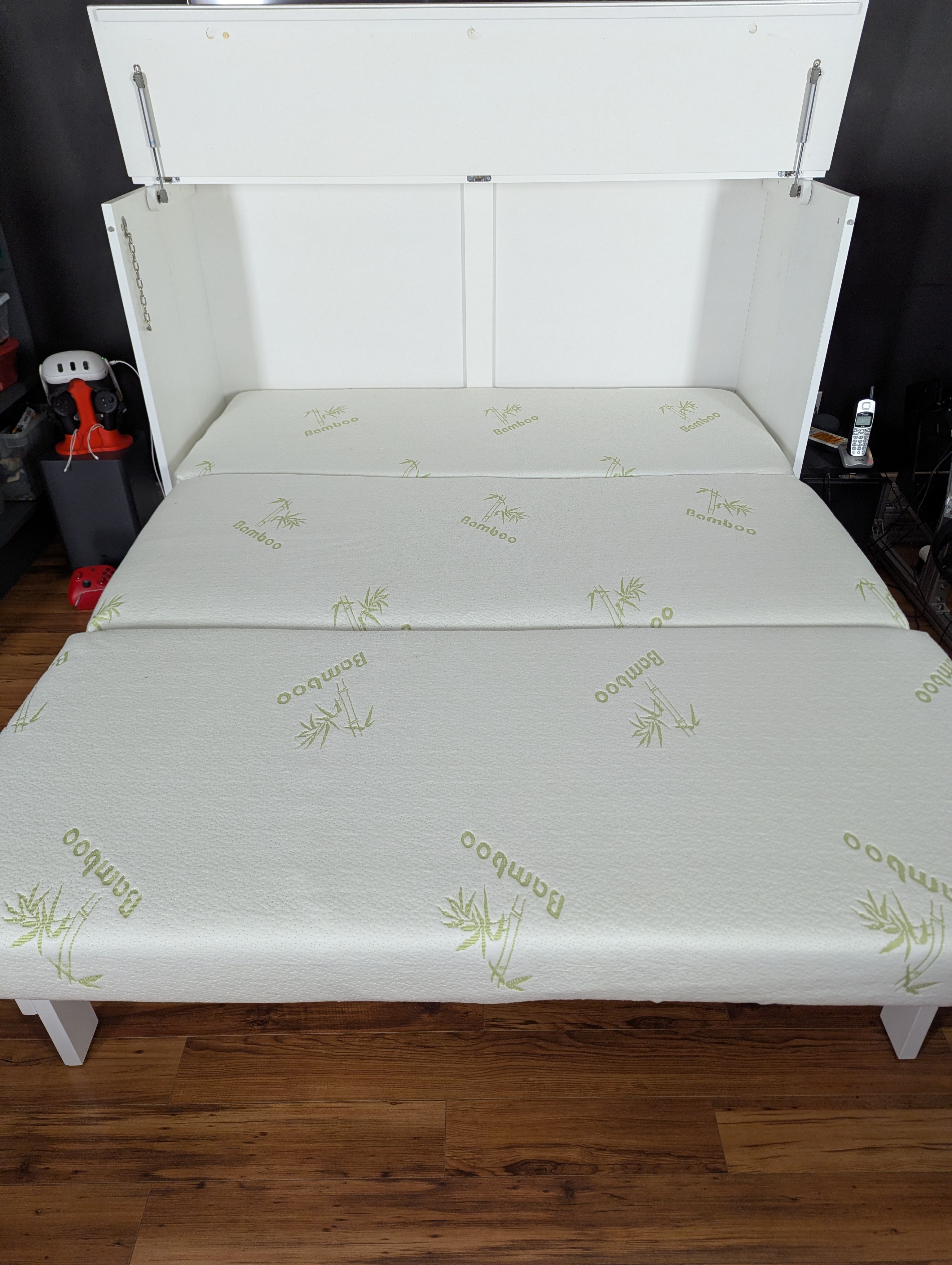 Cabinet Murphy Bed w/ mem foam mattress - photo 3