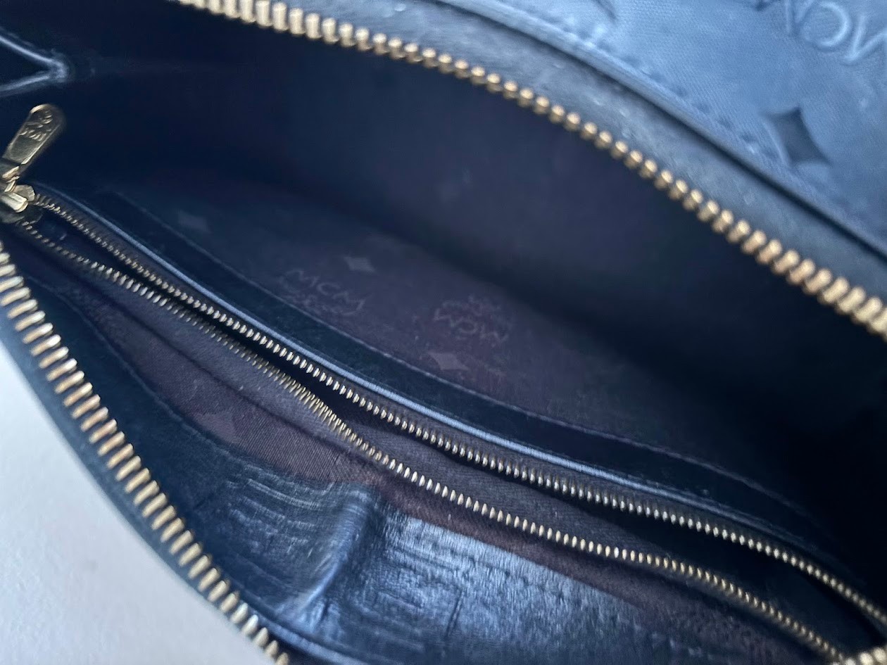 MCM Black Visetos Nylon Boston Bag - photo 4
