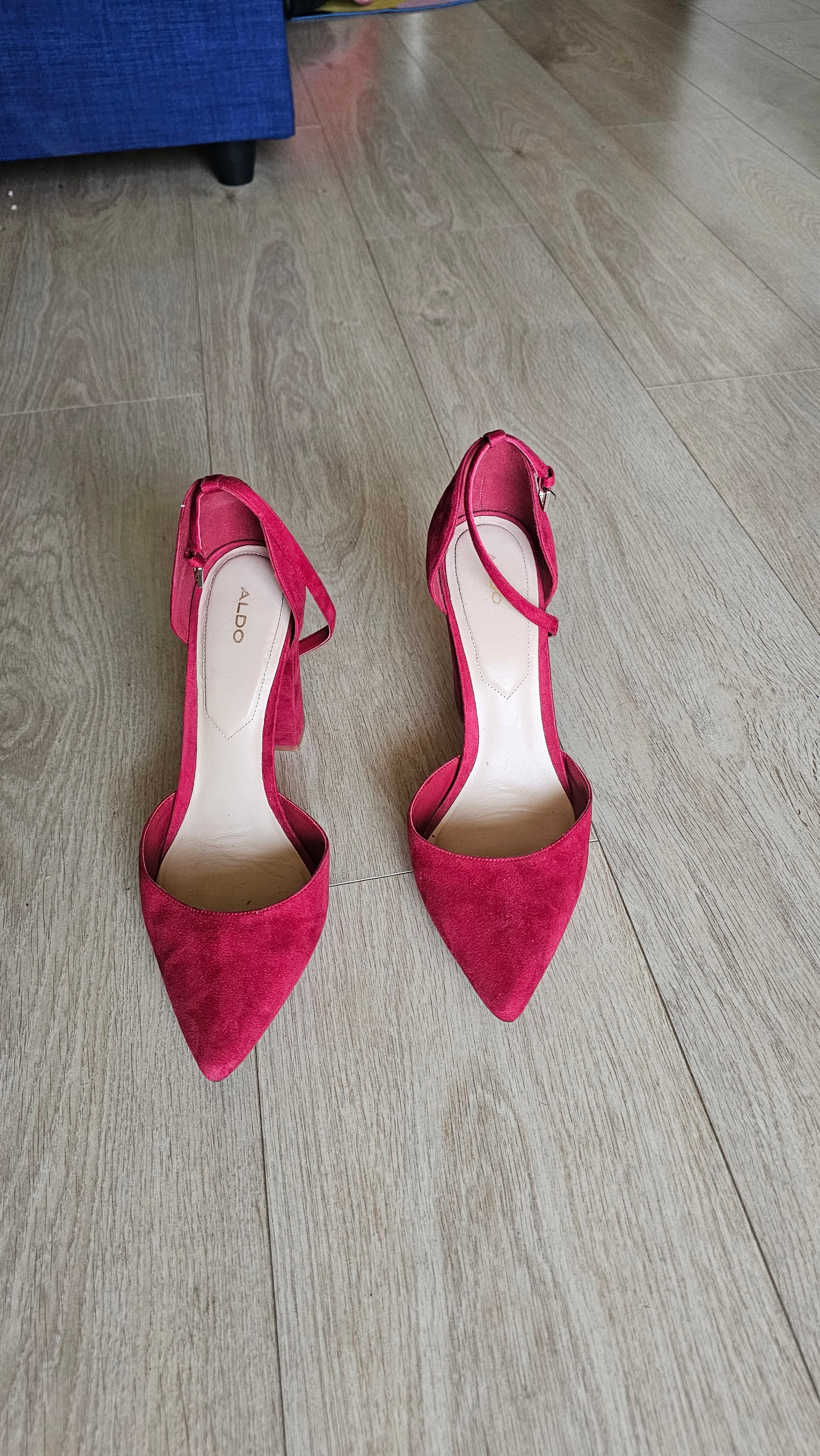 ALDO Red Suede Heels, Size 11