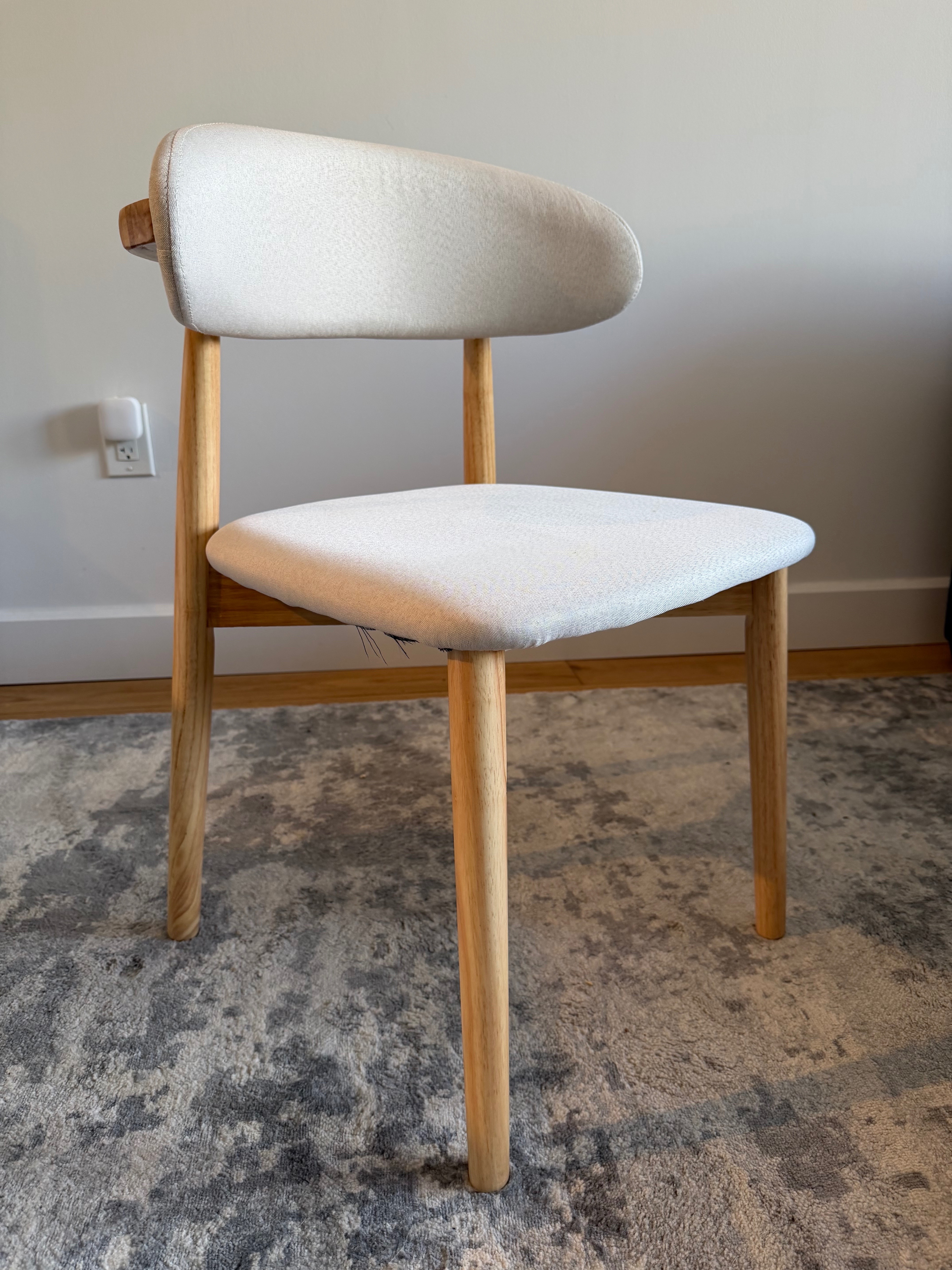 Mid-Century Wooden Dining Chairs (Set of 2) - photo 3