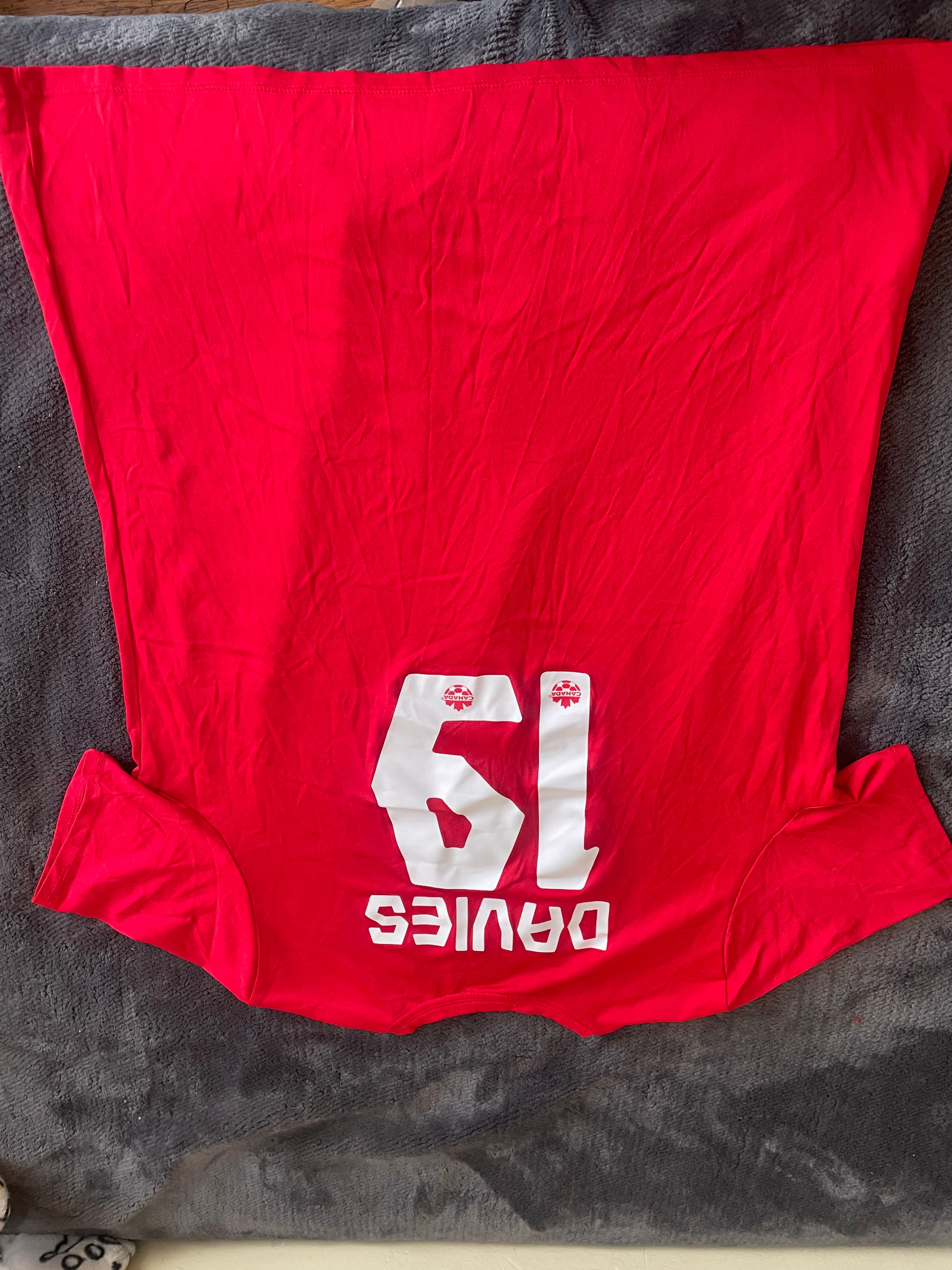 Nike Canada Soccer Dri-Fit Training Shirt –(Davies 19) – Size L - photo 5