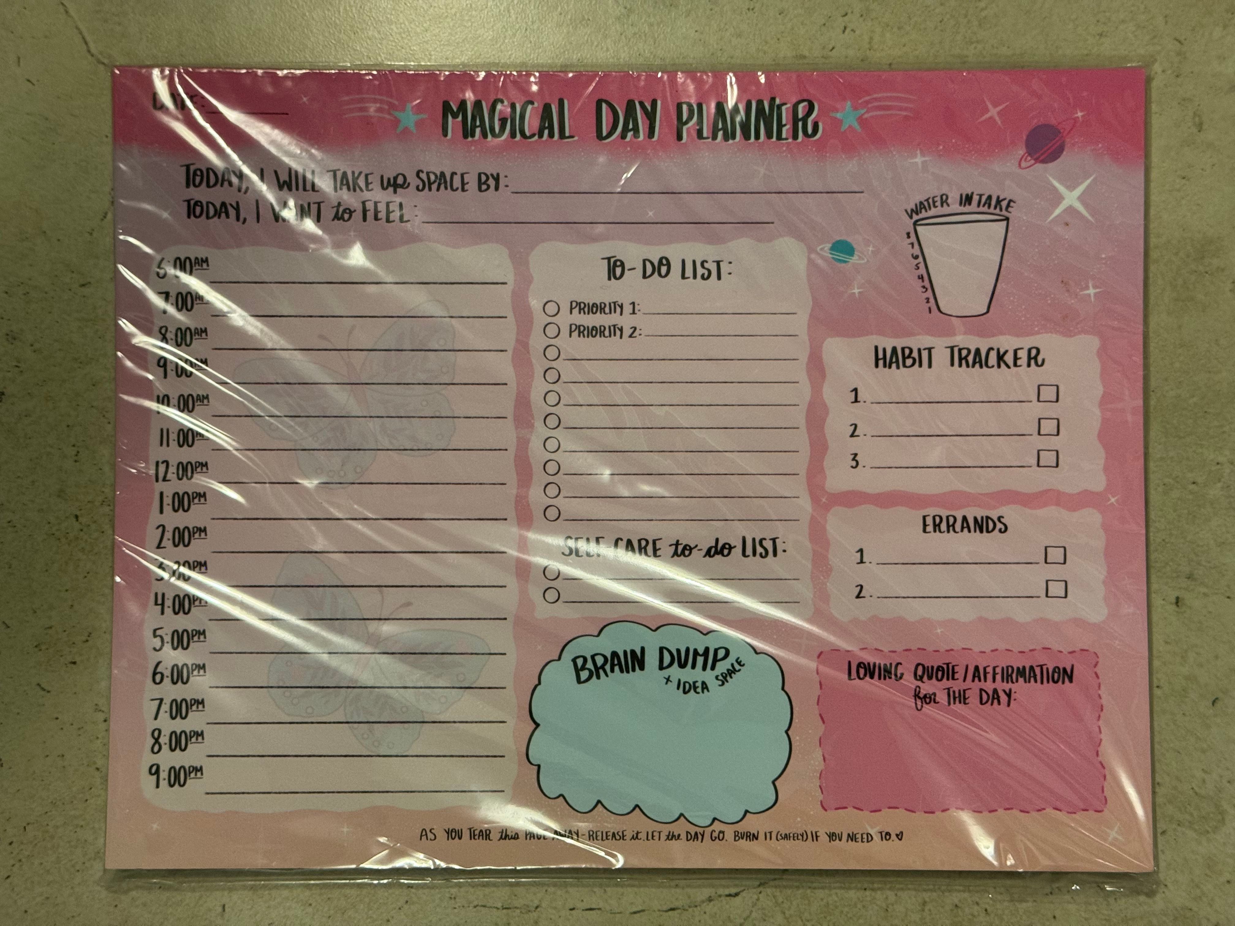 Magical Day Planner Sheets To Copy!