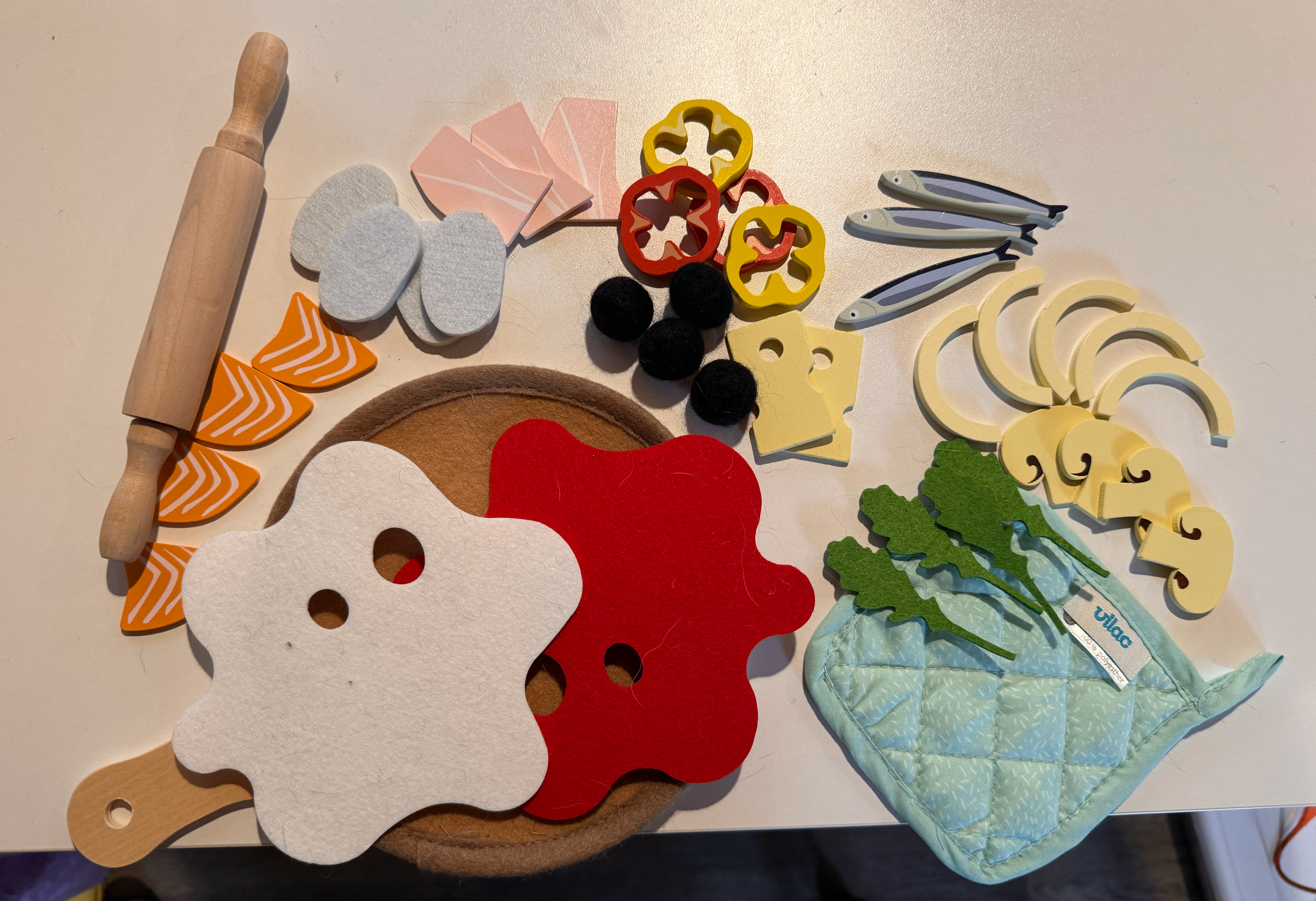 Wood & Felt Pizza Toy