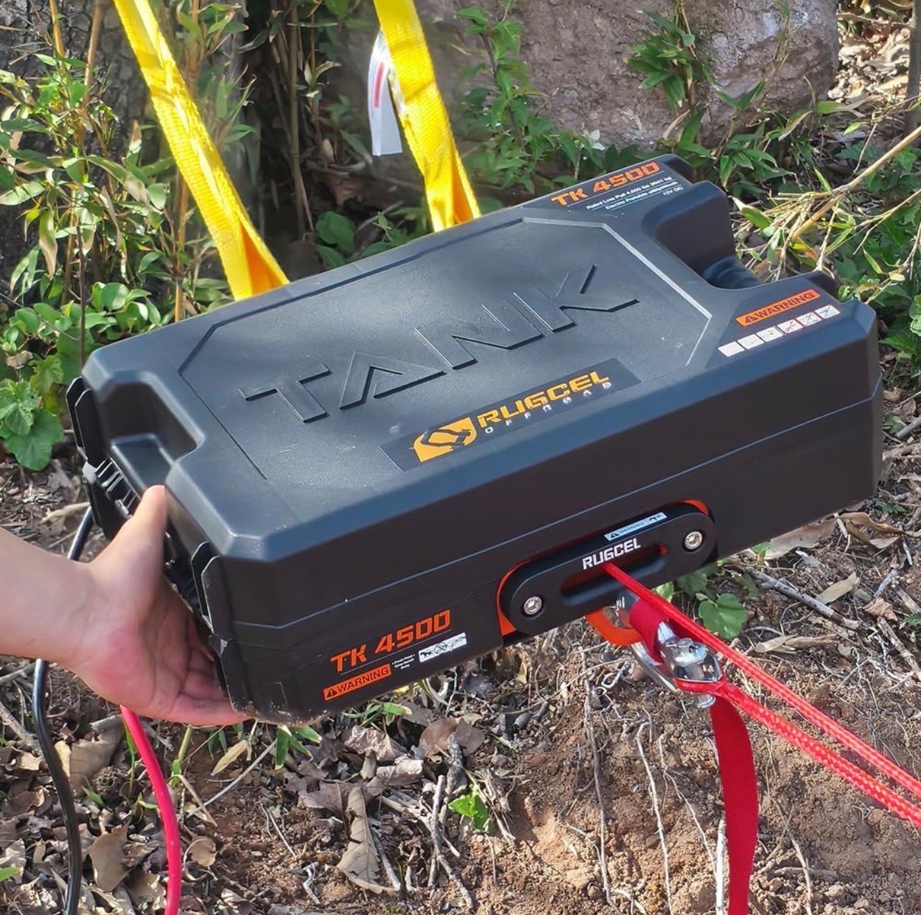 WINCH 12V DC Remote Ctrl e-Portable Utility Winch 4500lb/2041KG - photo 4
