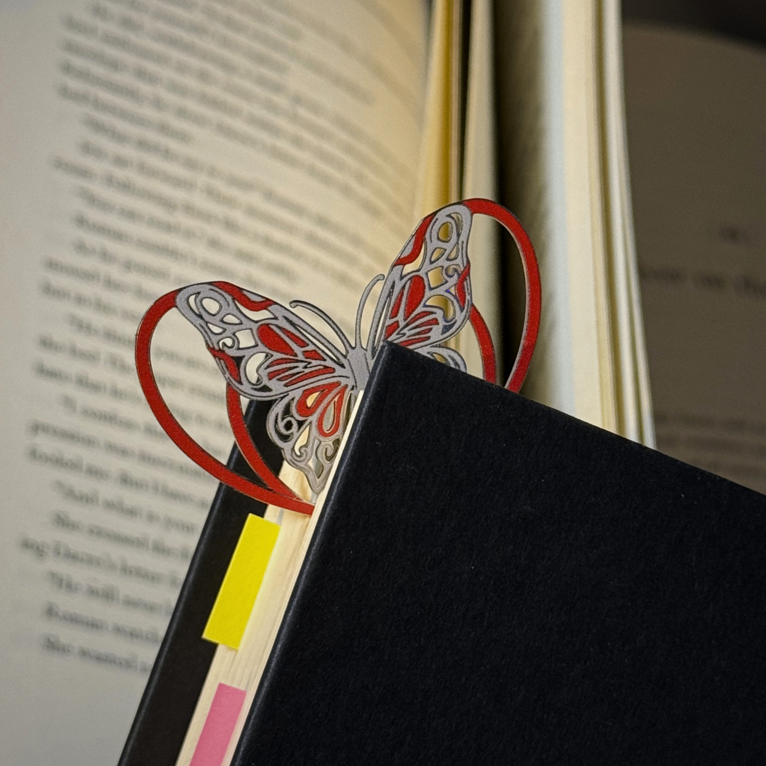 Danmei TGCF Silver Butterfly Metal Bookmark | Heaven Official - photo 3