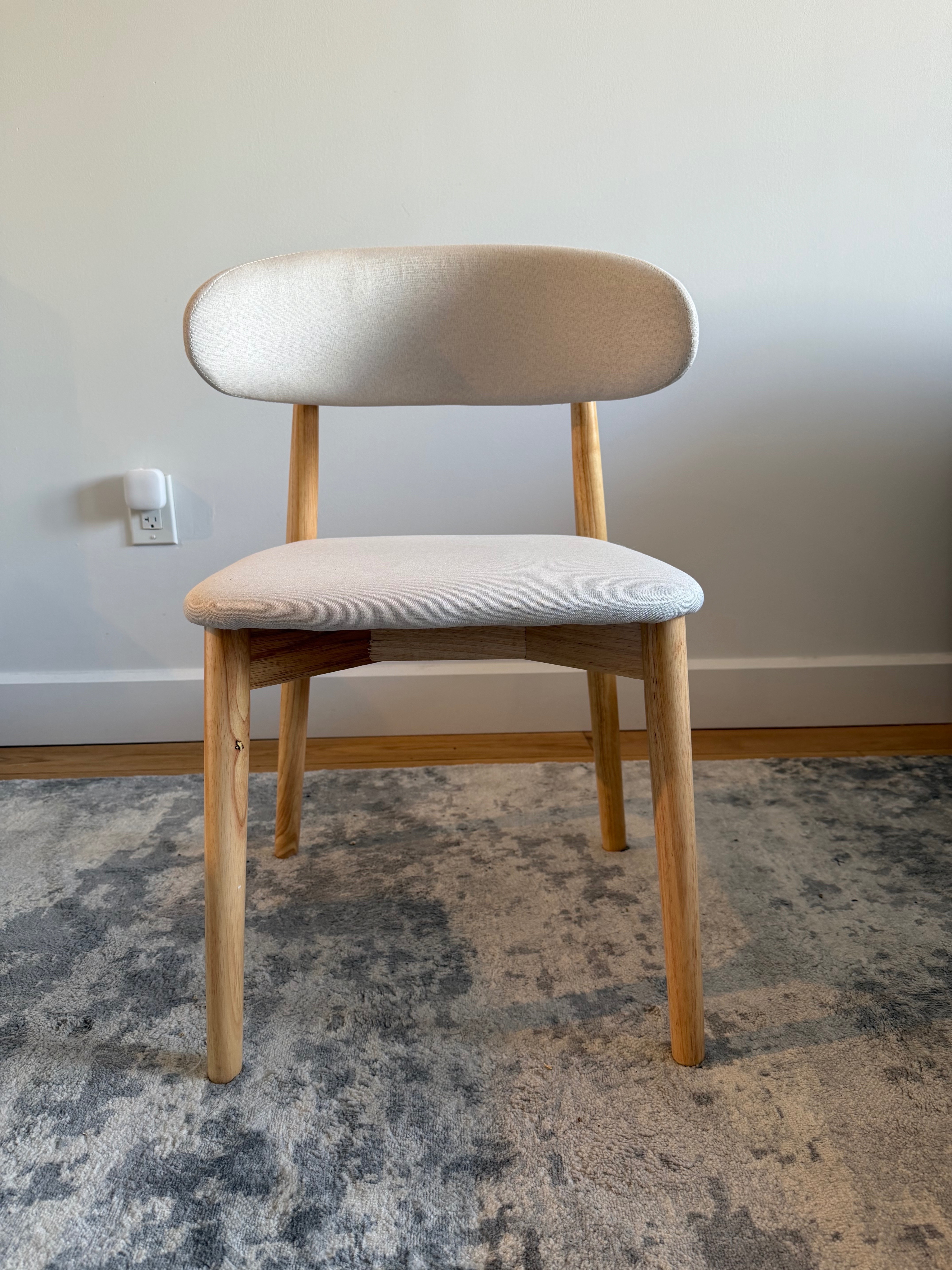 Mid-Century Wooden Dining Chairs (Set of 2) - photo 2