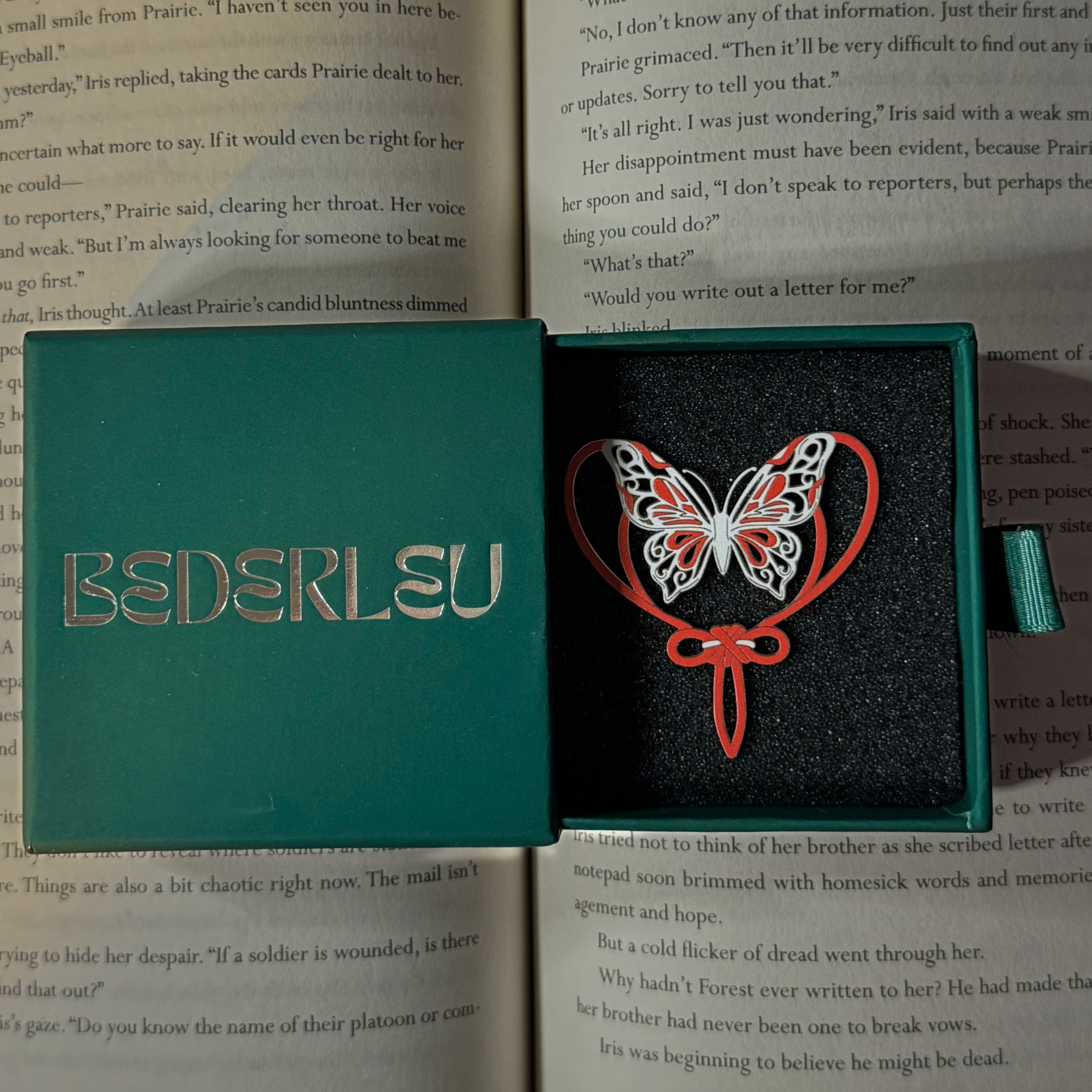 Danmei TGCF Silver Butterfly Metal Bookmark | Heaven Official
