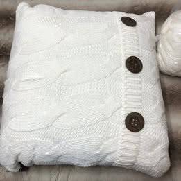 New Alamode Sinclair Large Cable Knit Throw Pillows Set of 3 - photo 5