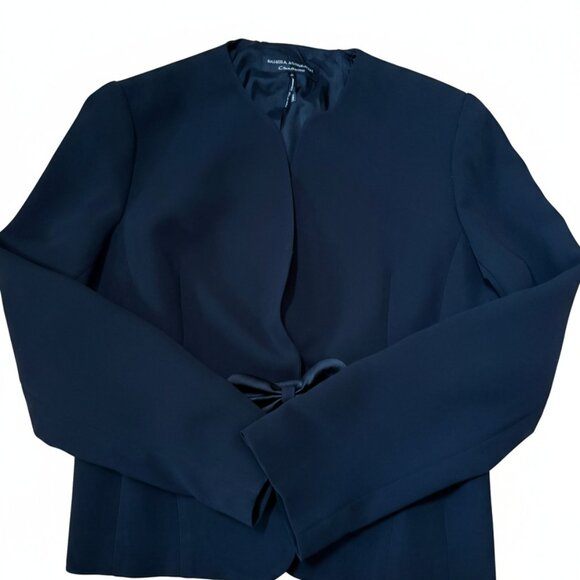 Sandra Angelozzi Women's Black Office Wear Blazer and Skirt Set - photo 3