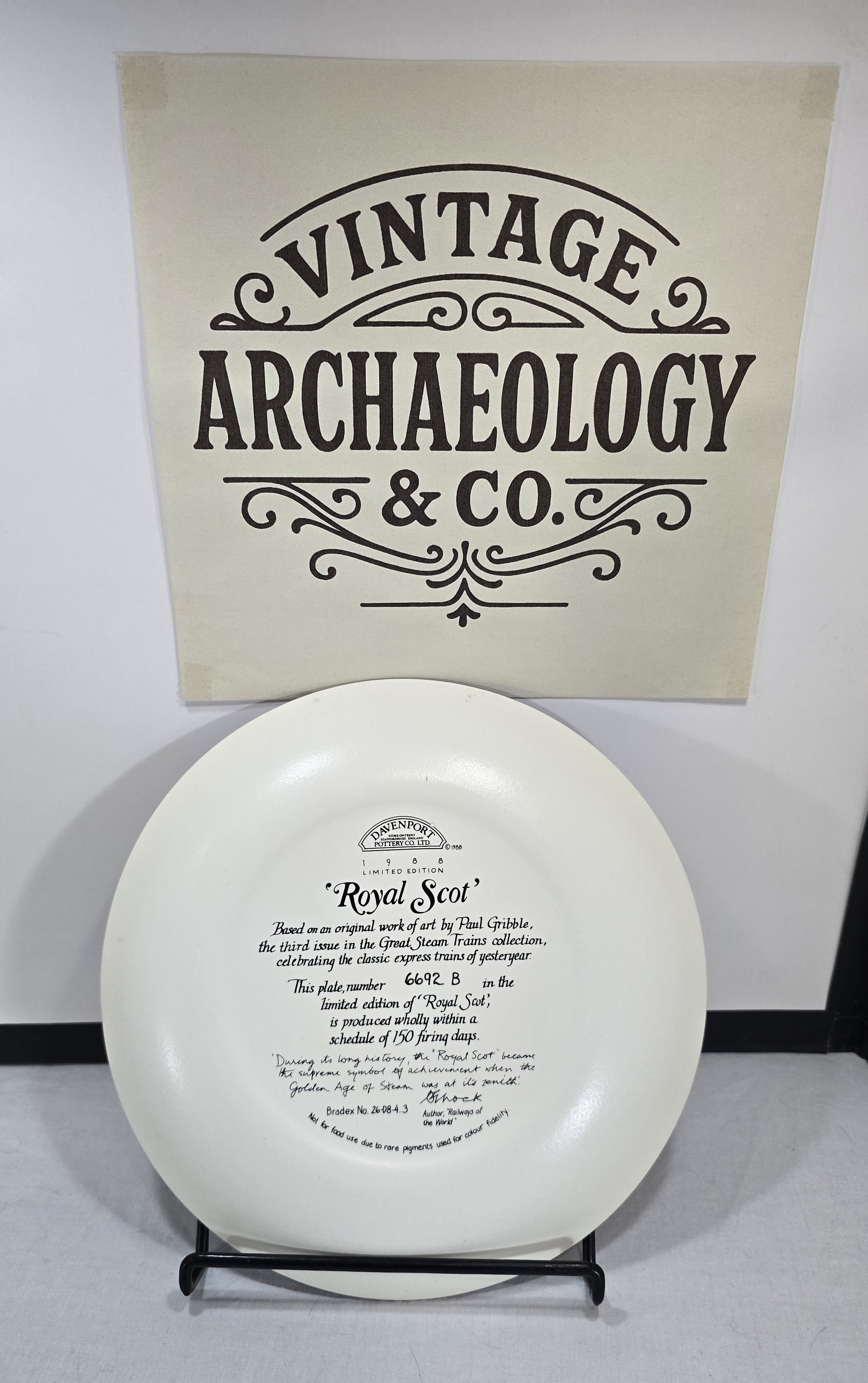 Davenport 'Royal Scot' Plate by Paul Gribble - photo 3
