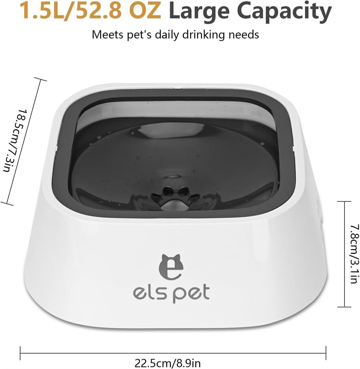 1.5L Non Spill Dog Water Bowl - photo 2
